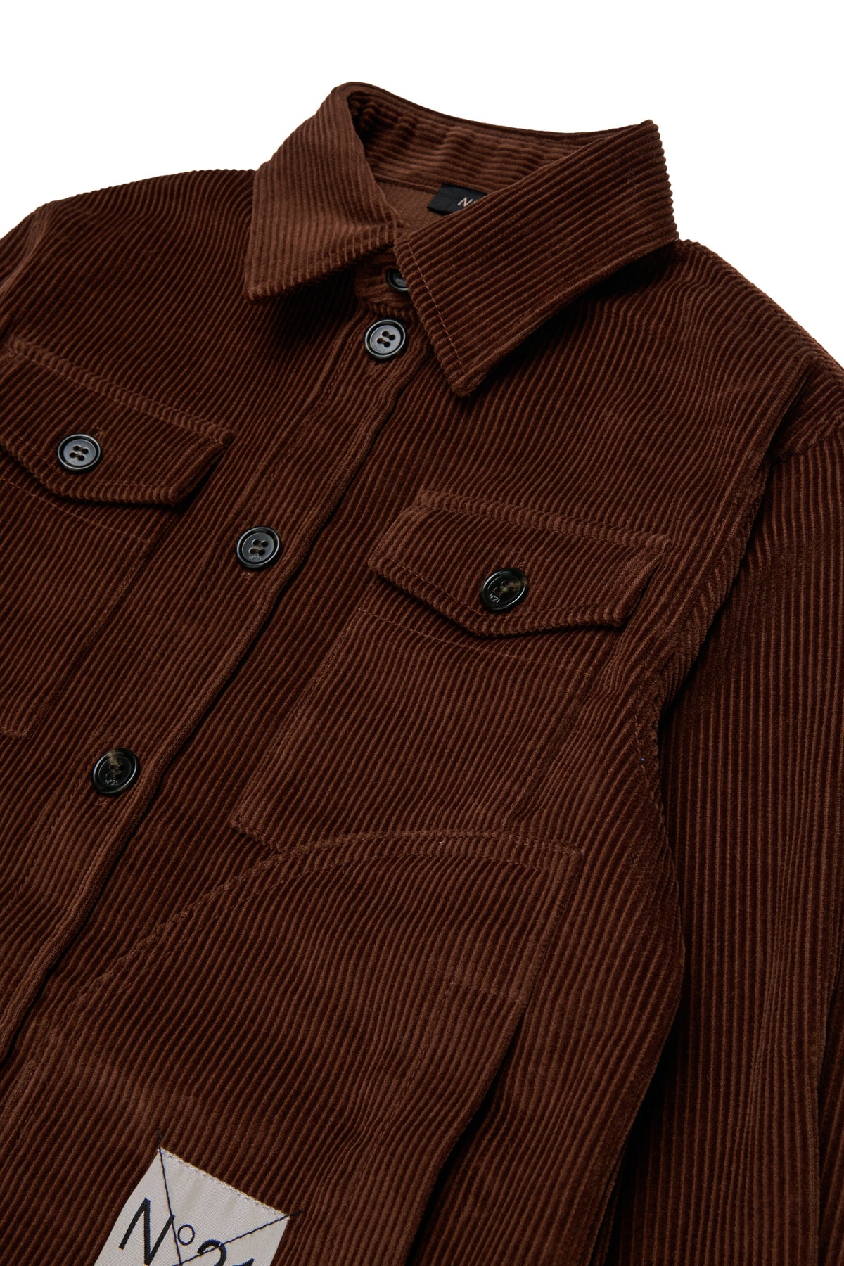 Camisa de pana con logo