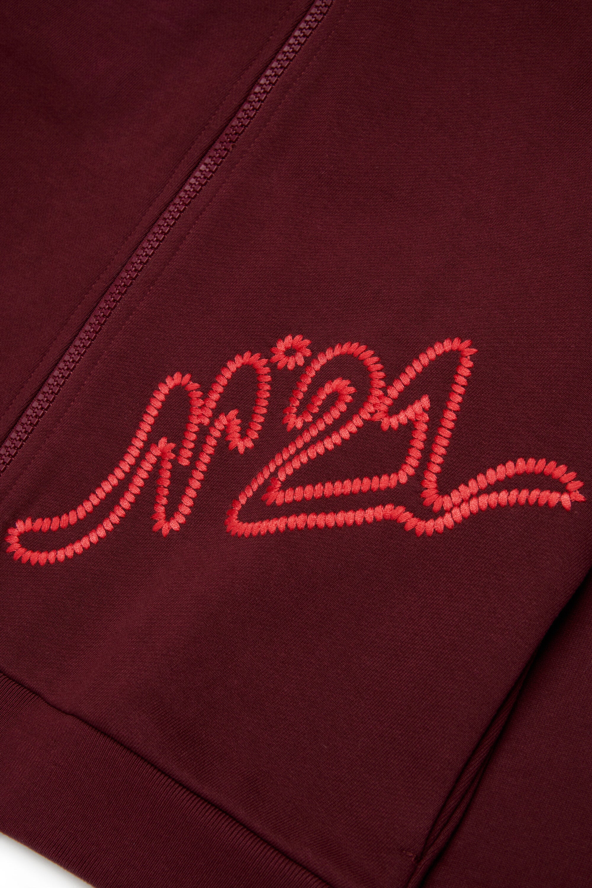Zip-up sweatshirt with logo