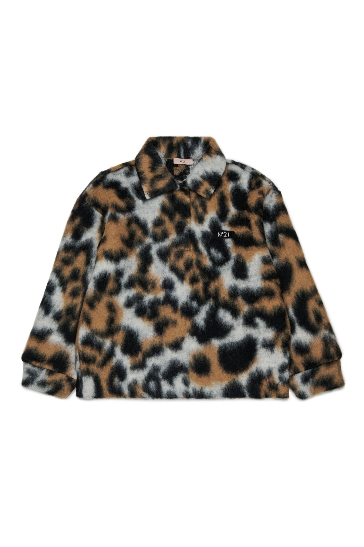 Jersey animal print con cuello