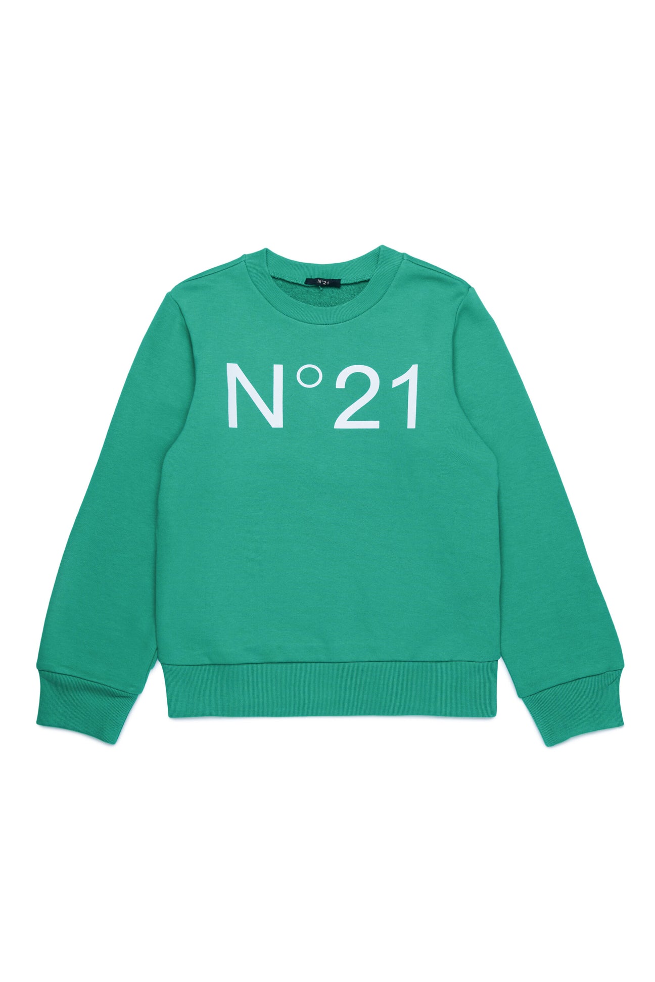 Nº21 Kids logo-print cotton shorts - Green