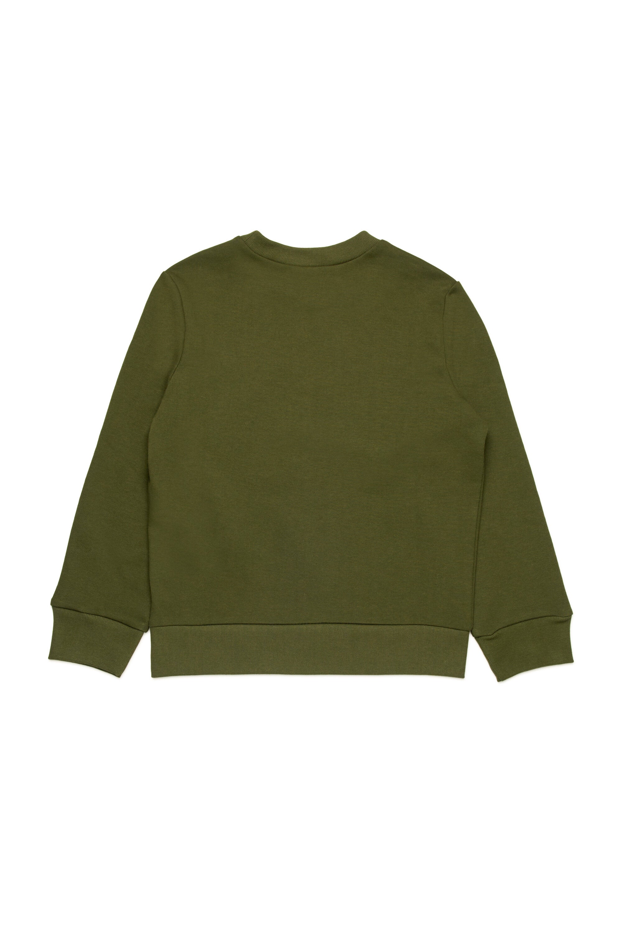 Cotton crew-neck sweatshirt with logo