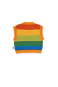 Chaleco de crochet Rainbow