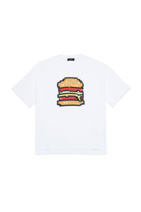 Camiseta con gráficos de hamburguesas