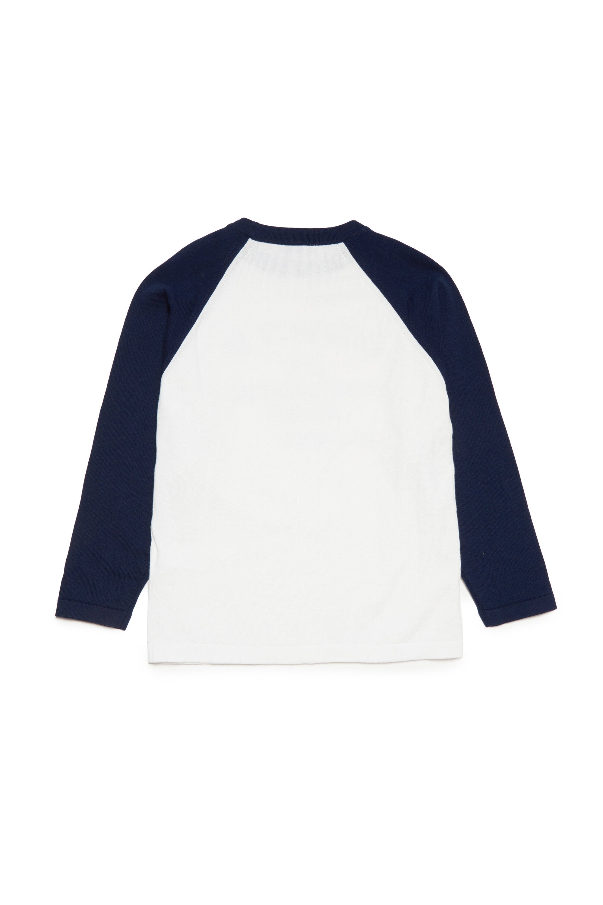 Crew-neck colorblock pullover with vintage logo