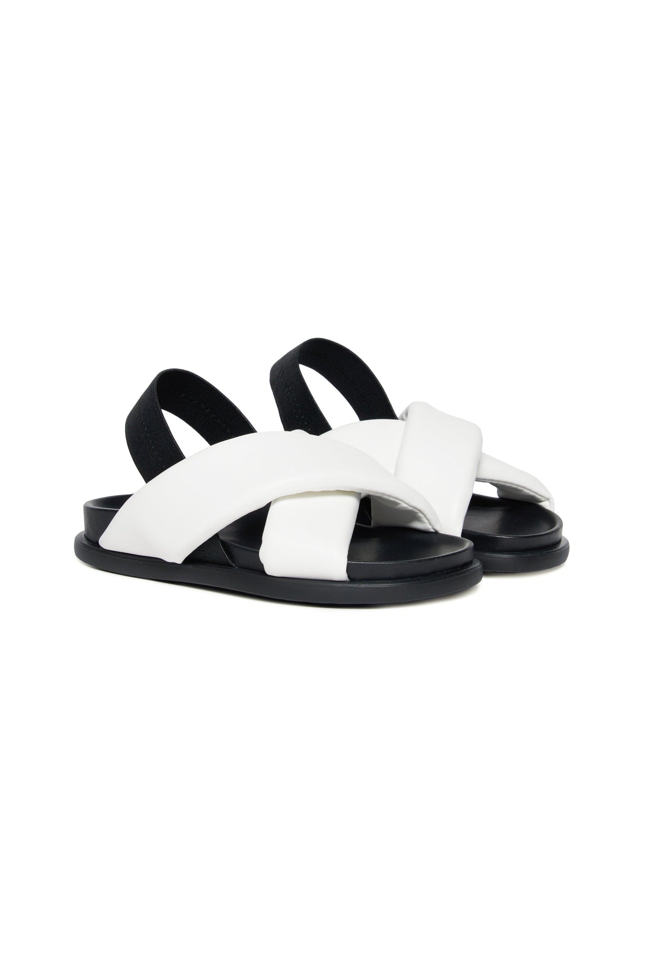 Criss-cross sandals in faux leather Criss-cross sandals in faux leather