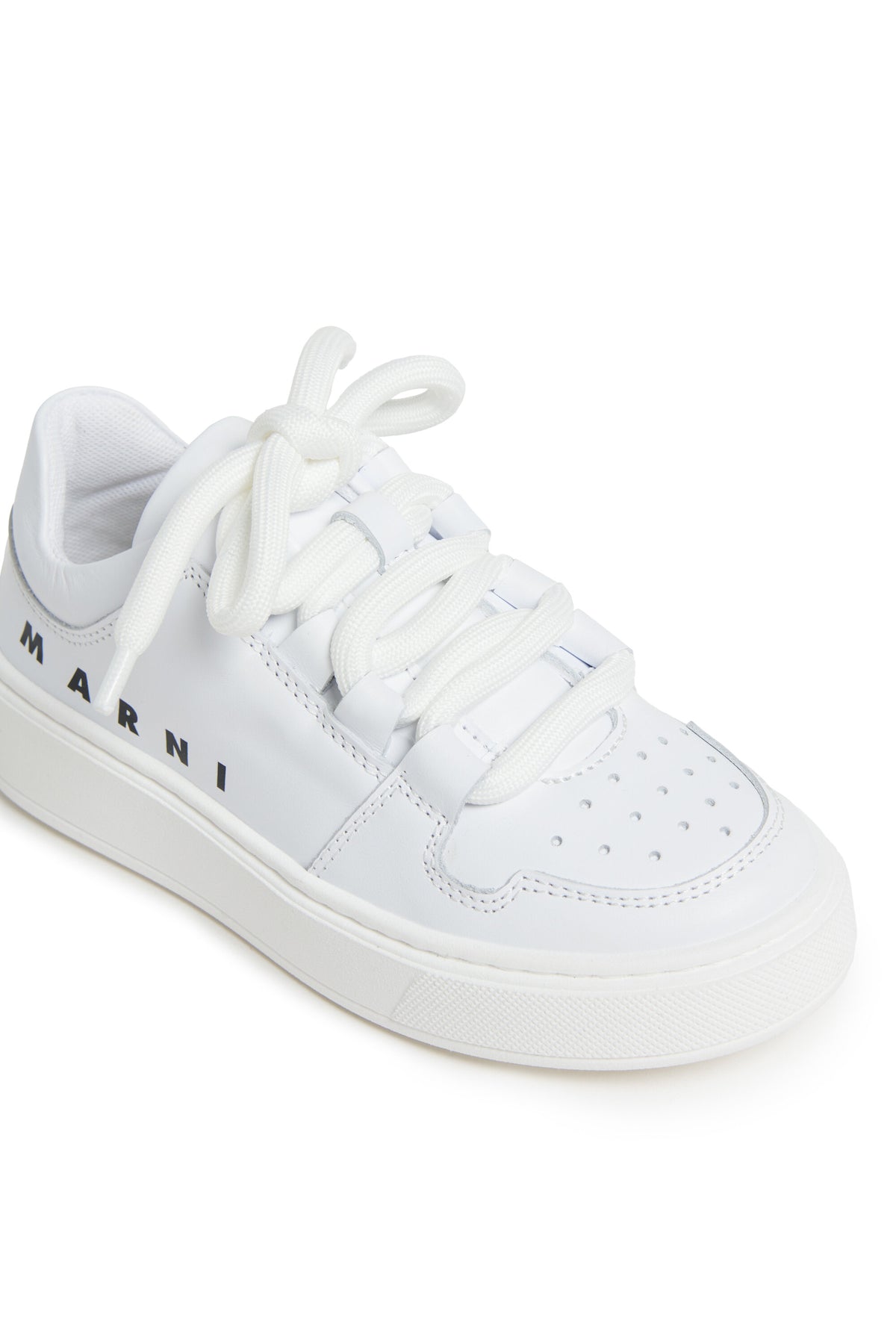 Zapatillas bajas de piel con logotipo