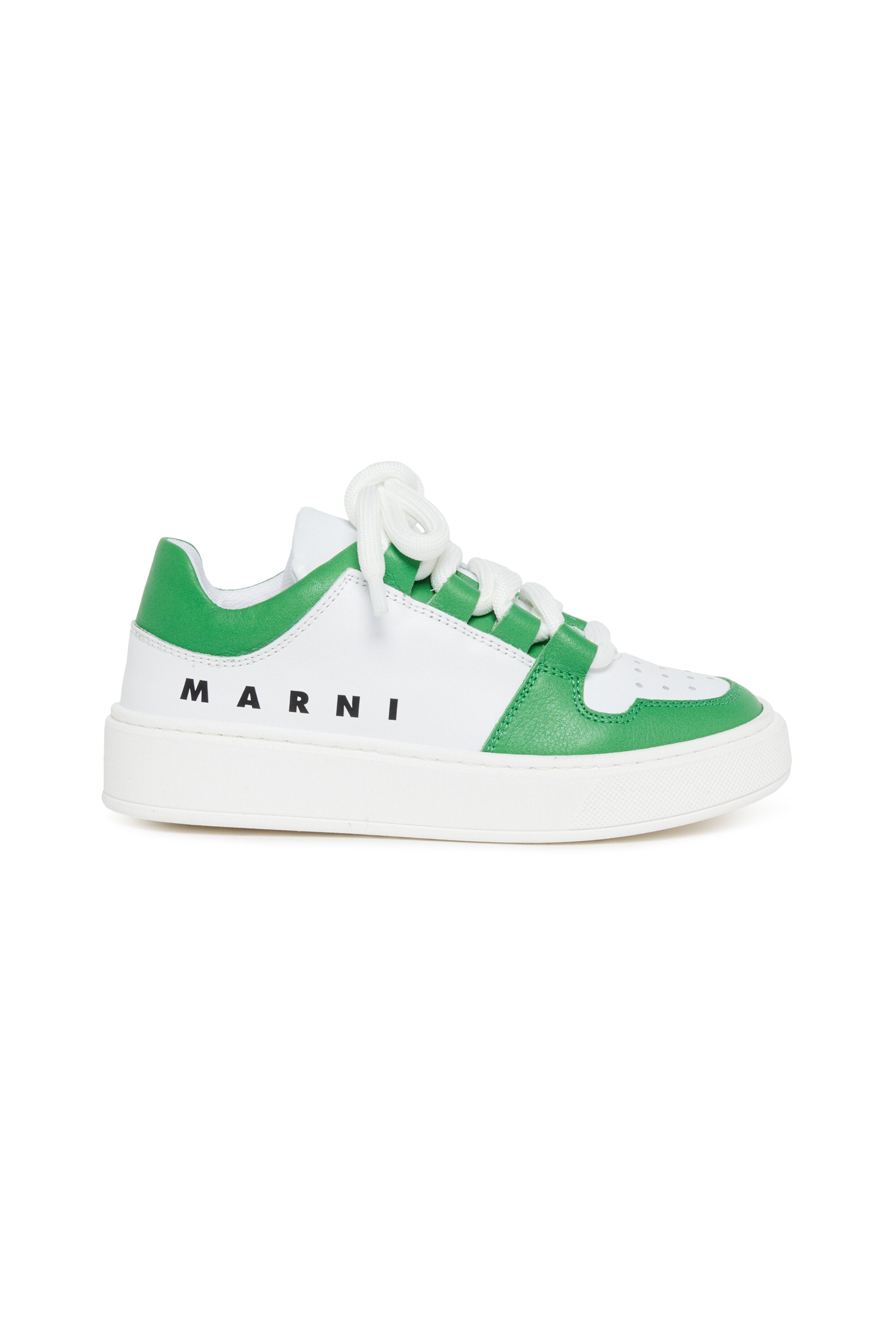 Zapatillas bajas de piel colorblock