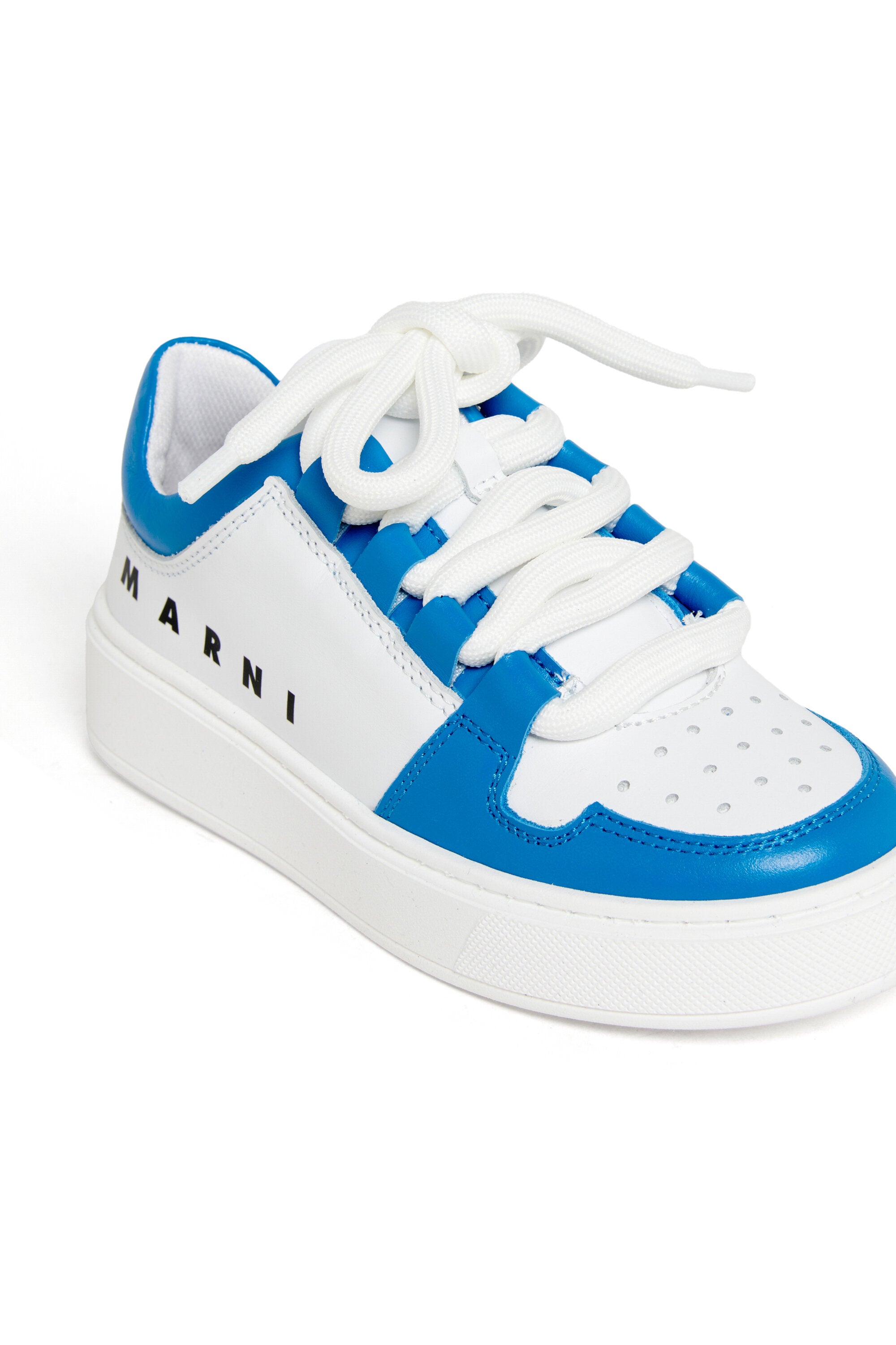 Zapatillas bajas de piel colorblock