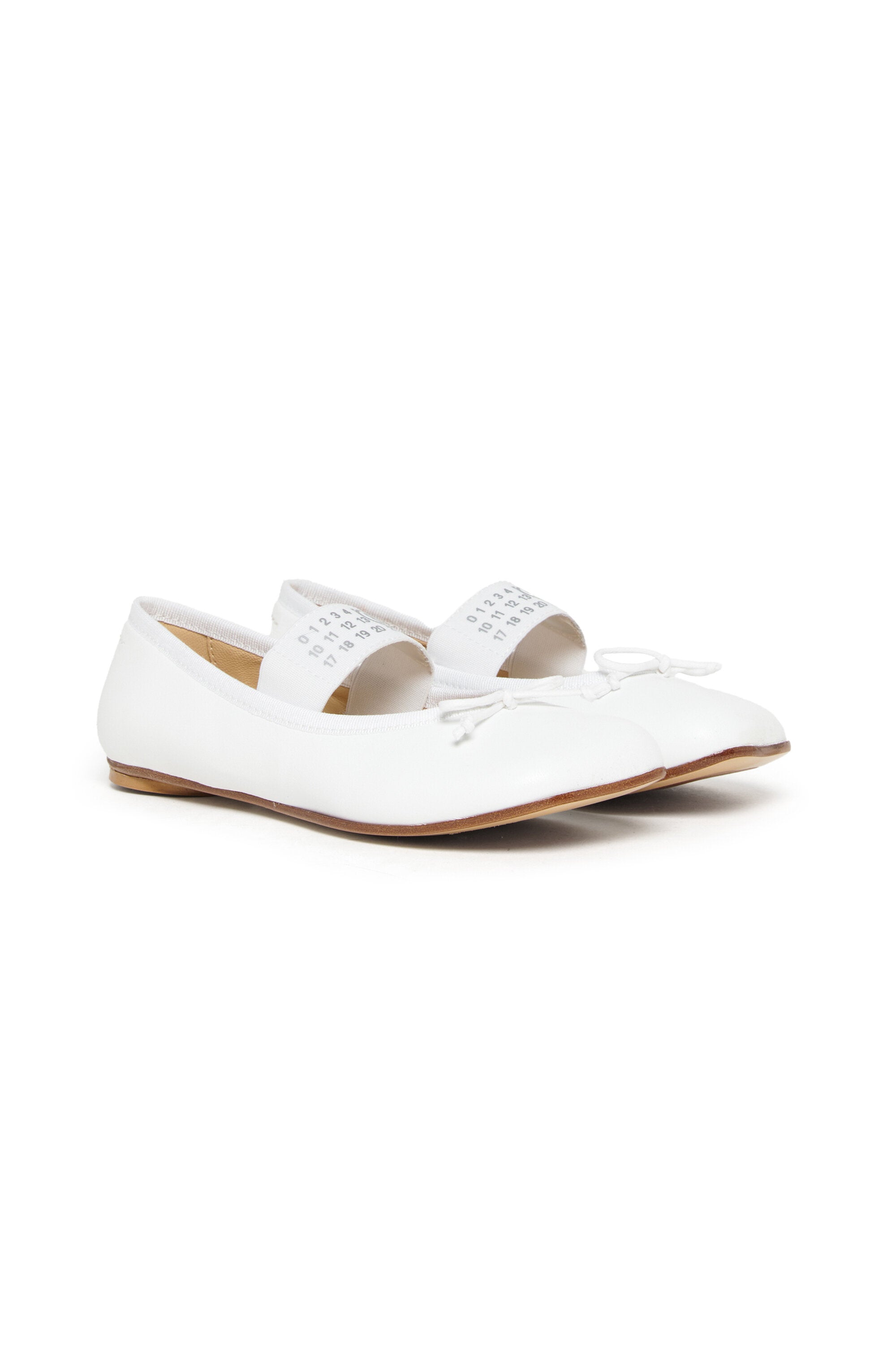 Bailarinas de piel con logotipo Numeric logo