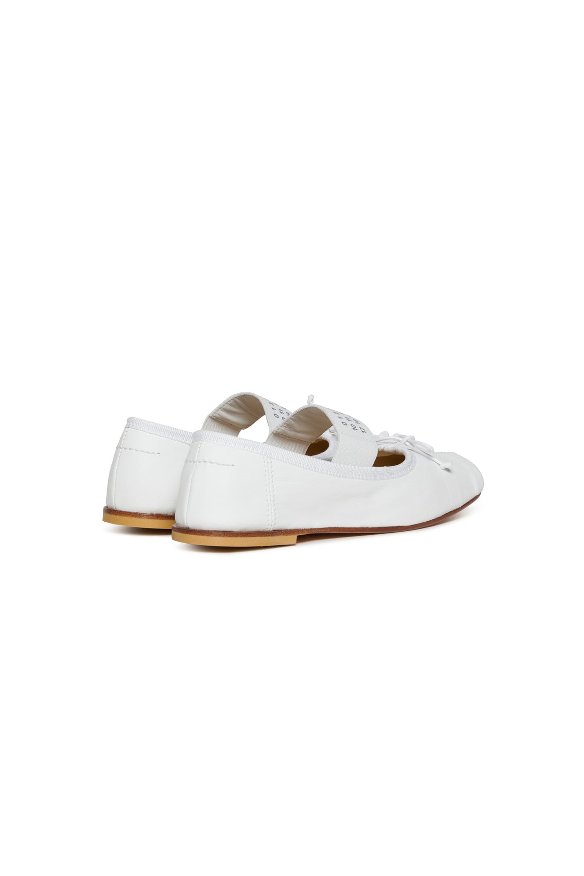 Classic leather ballet shoes with Numeric logo