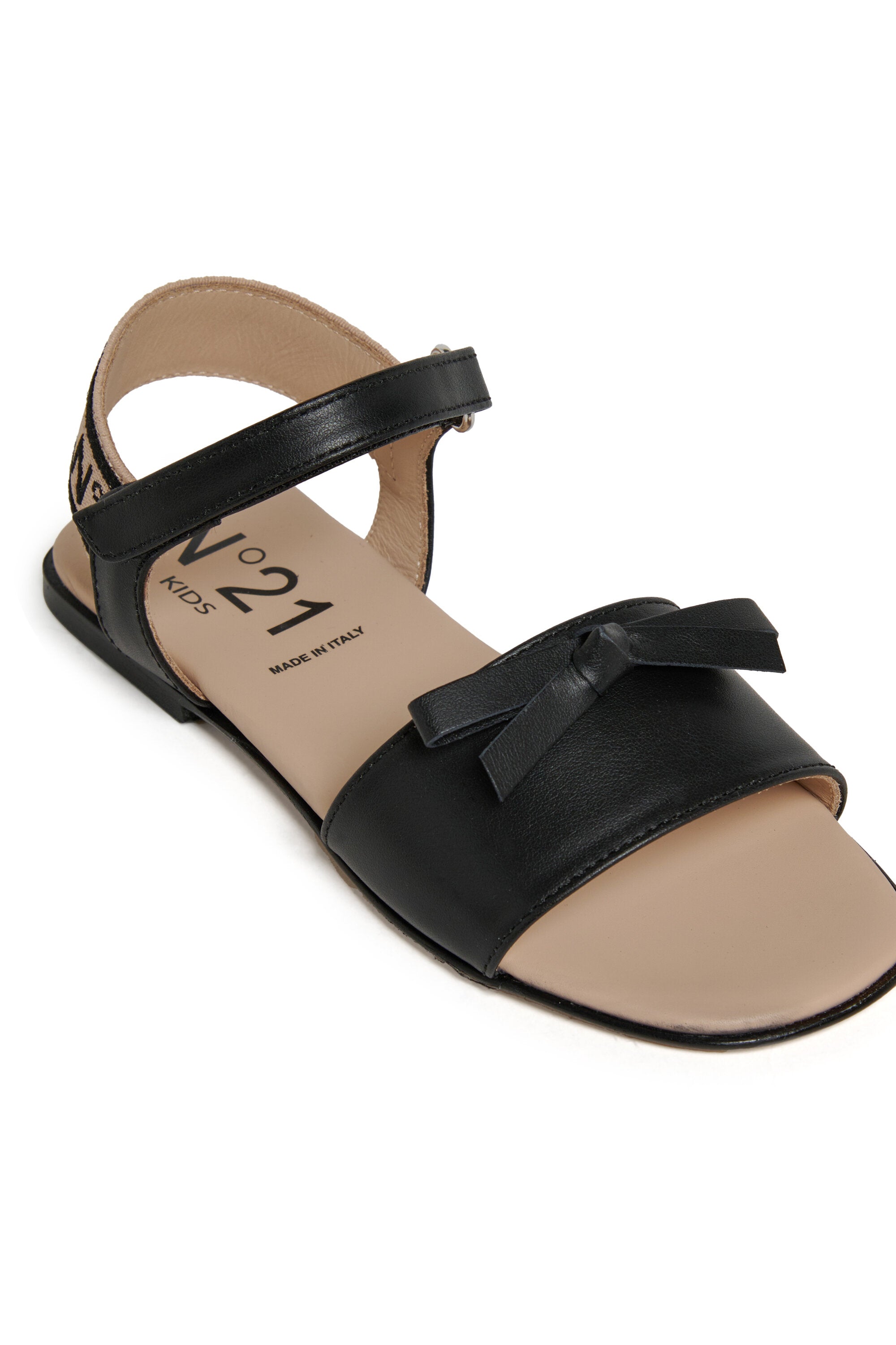 Sandalias de piel con lazo