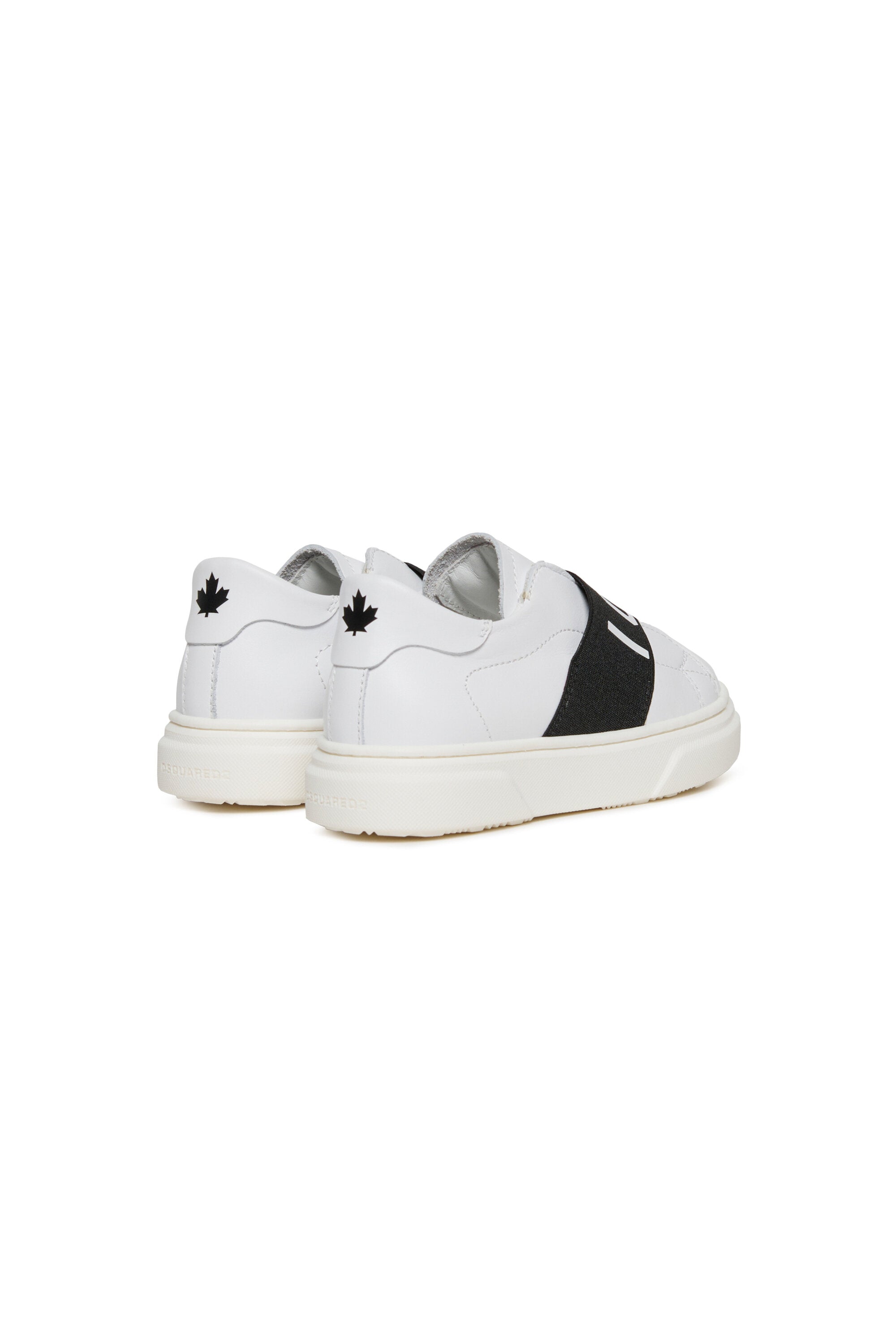 Low slip-on trainers with elastic ICON
