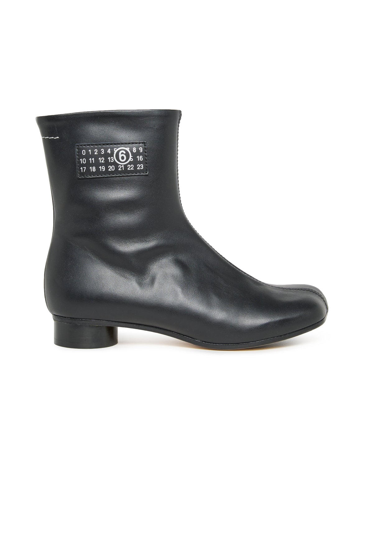Botas bajas de piel con logotipo