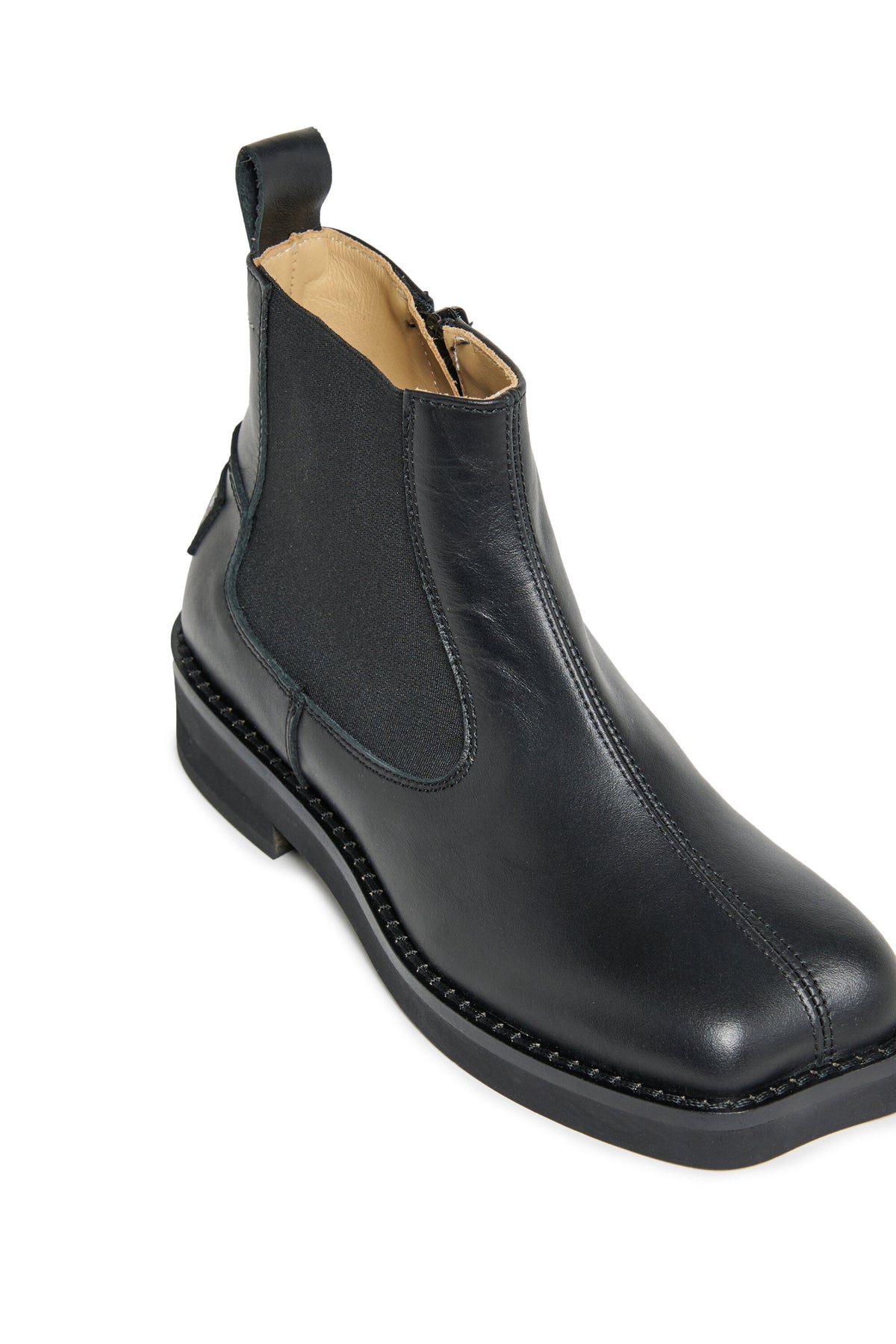 Botas Chelsea de piel con logotipo