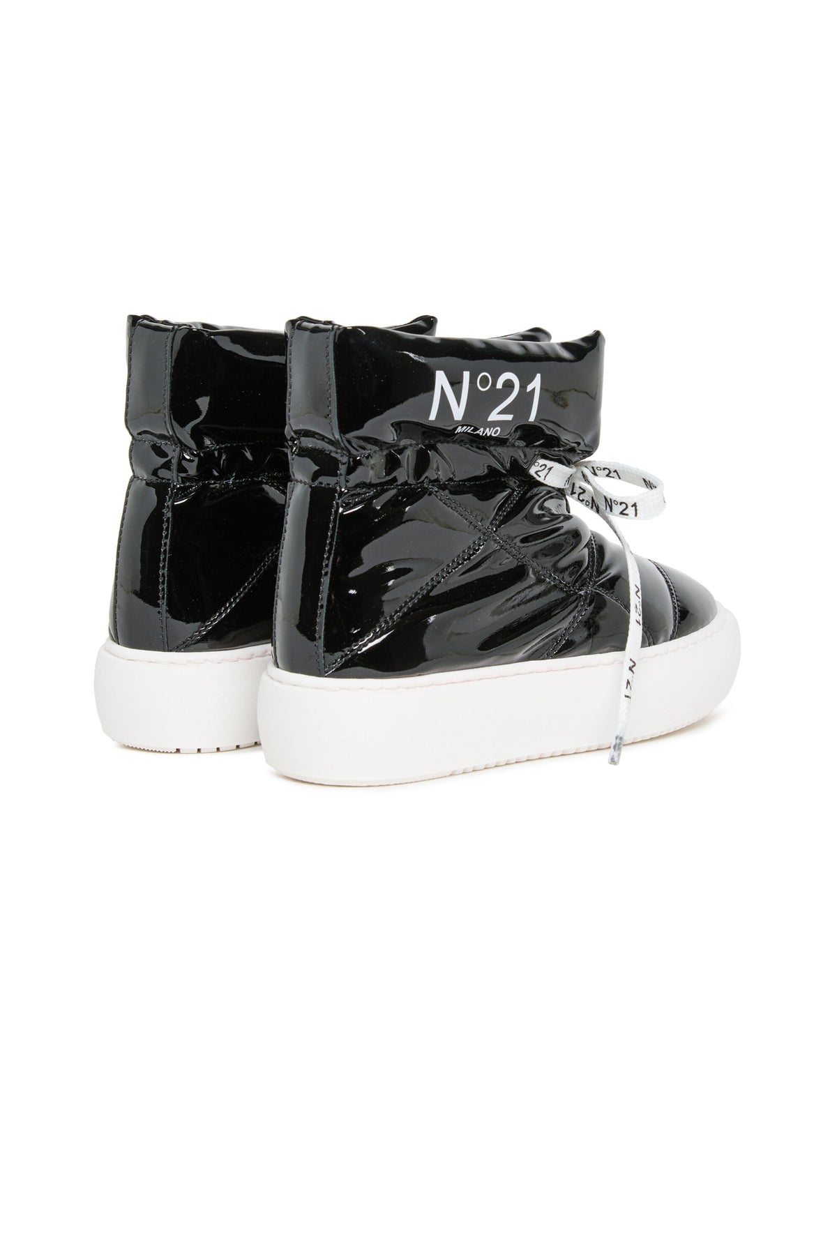 Padded snow boots with logo