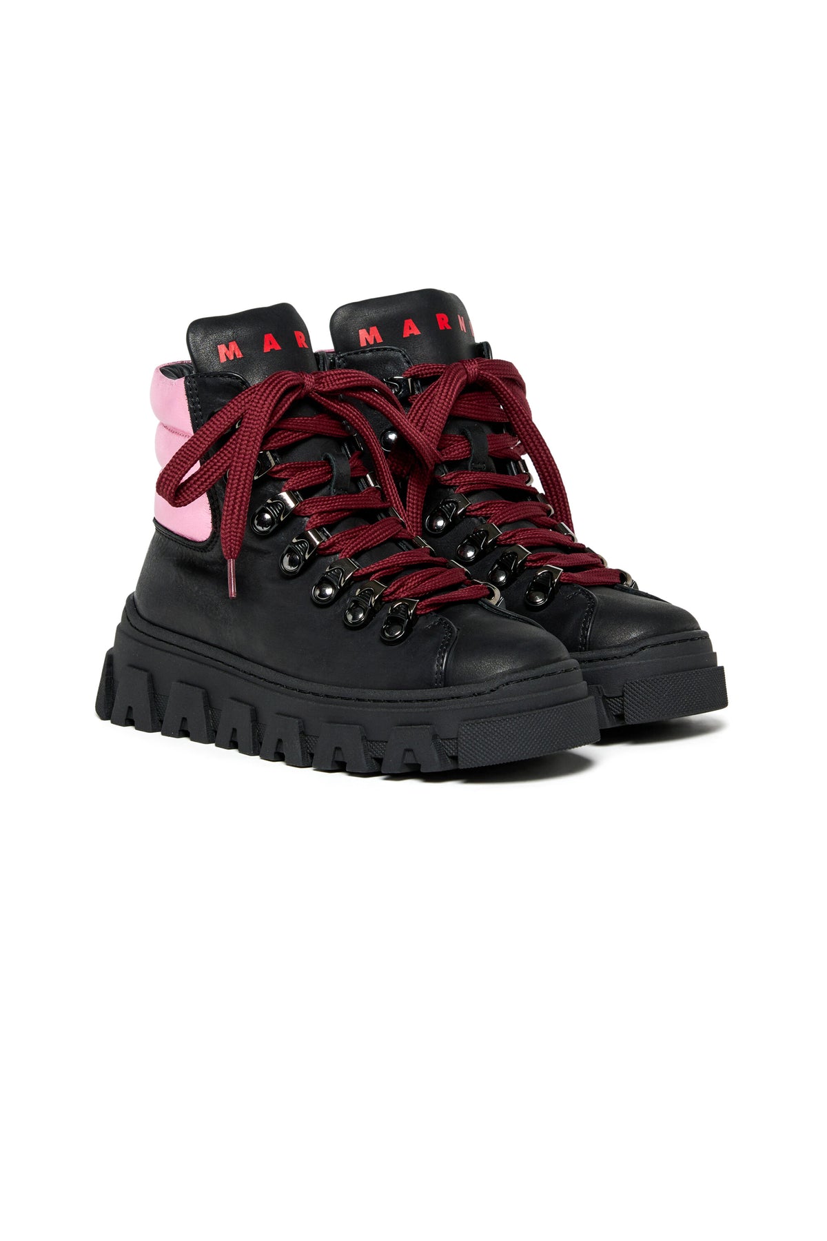 Botas de montaña con cuello en contraste