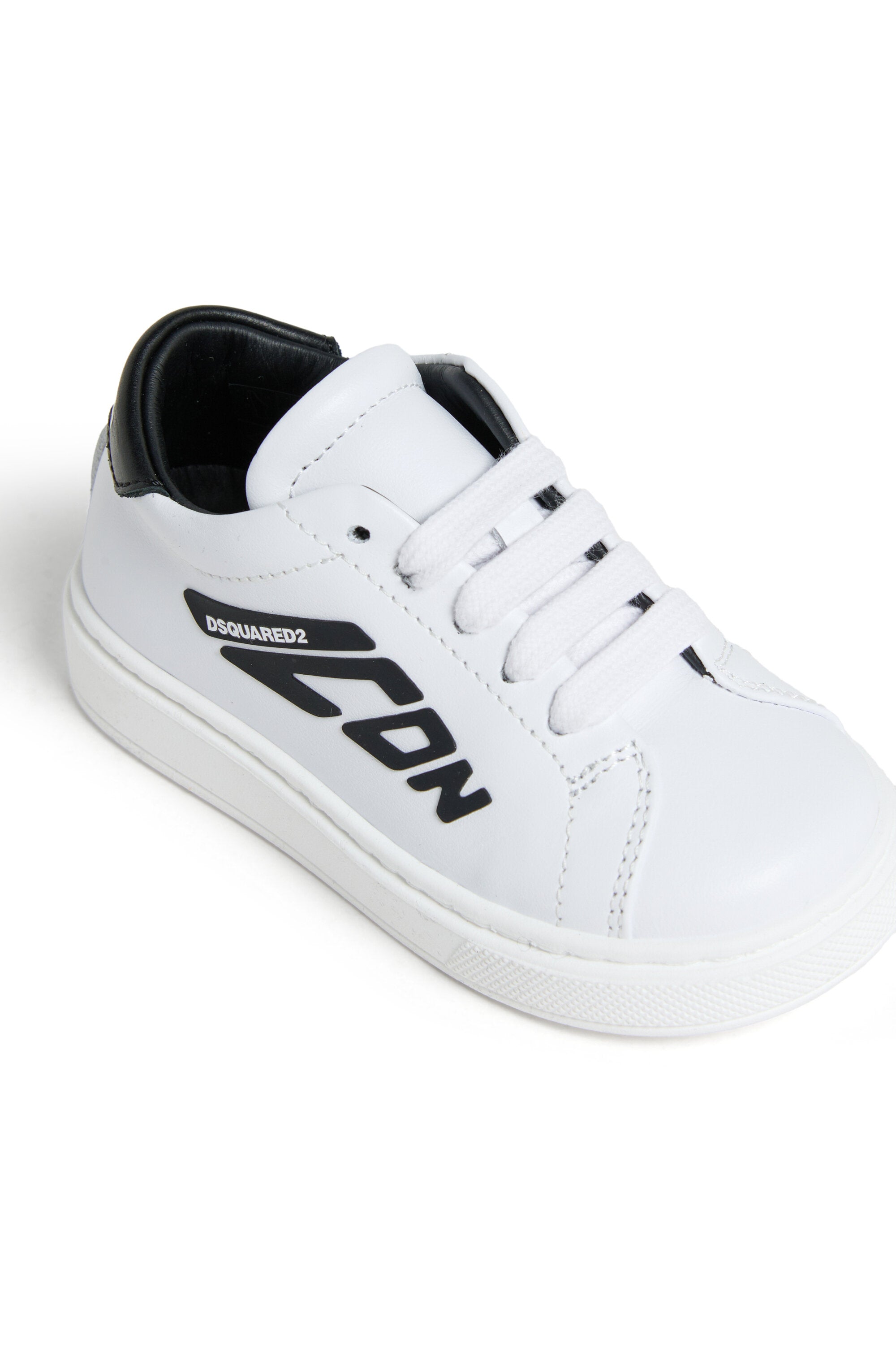 Zapatillas bajas de piel con logotipo Icon