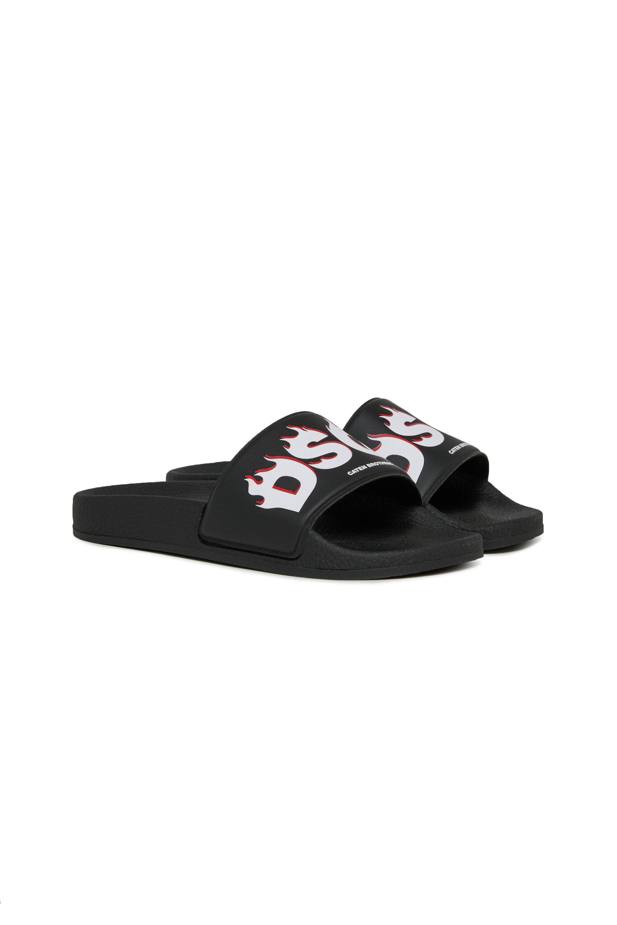 Slide sandals with logo
