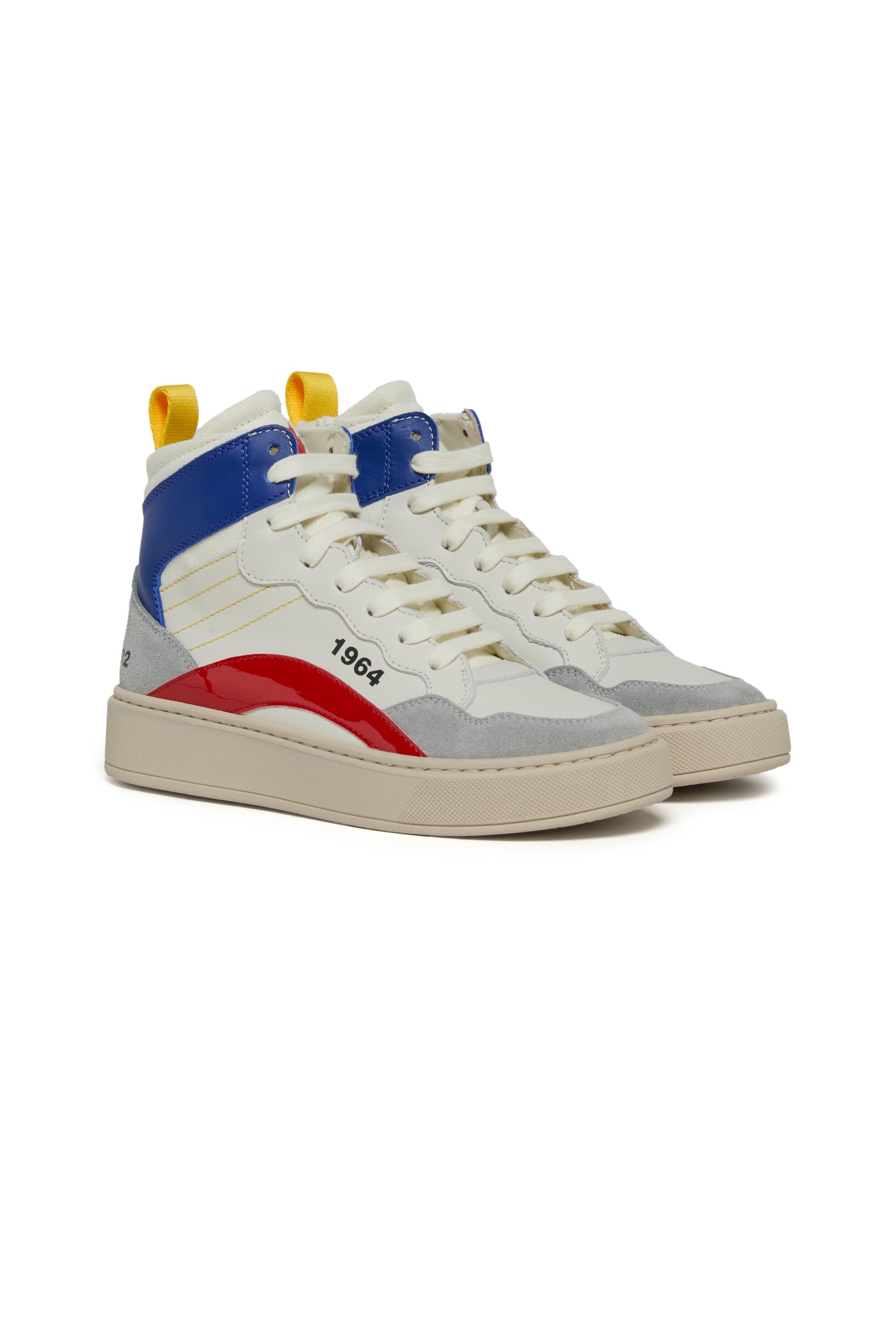 Zapatillas altas color block con logotipo