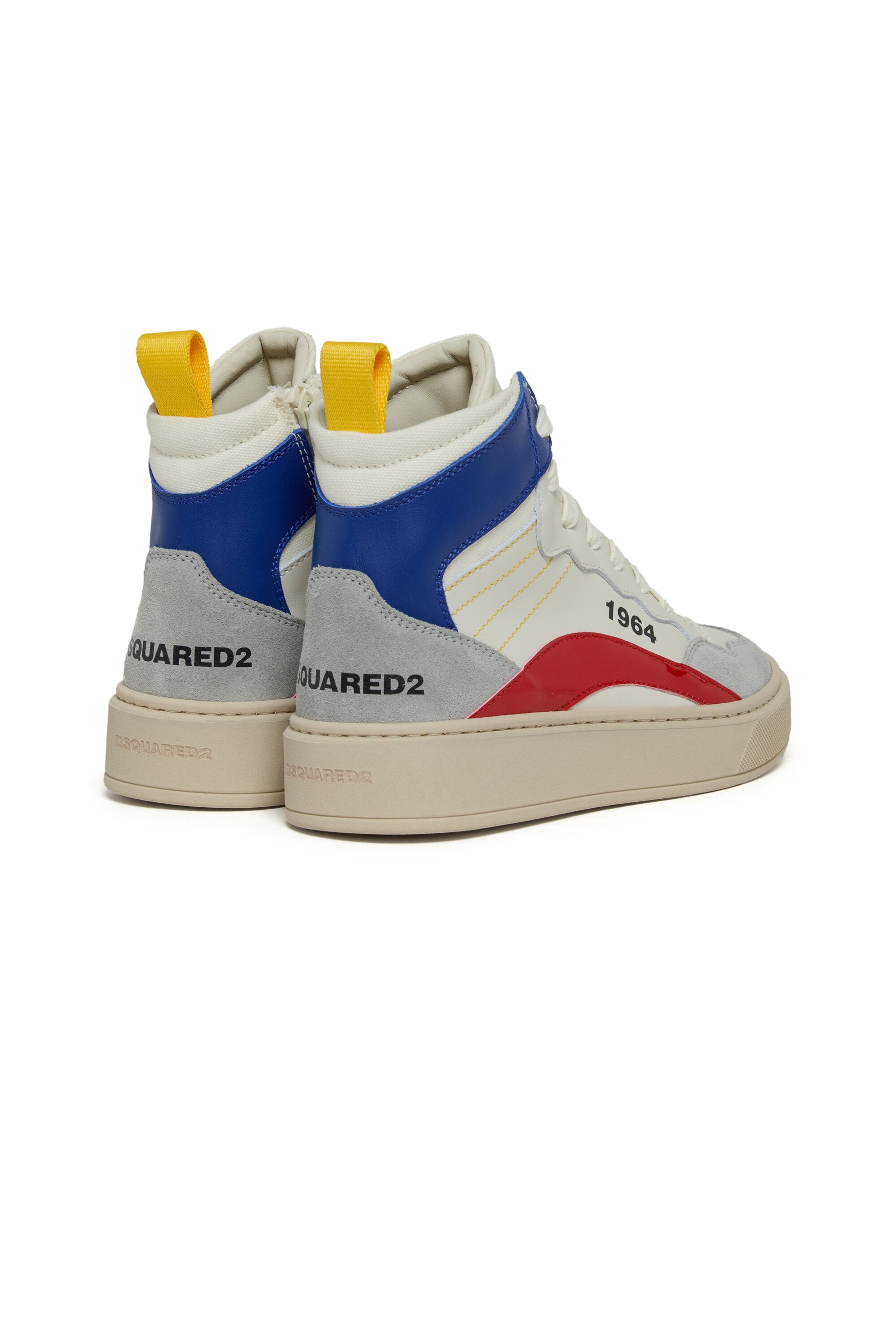 Zapatillas altas color block con logotipo