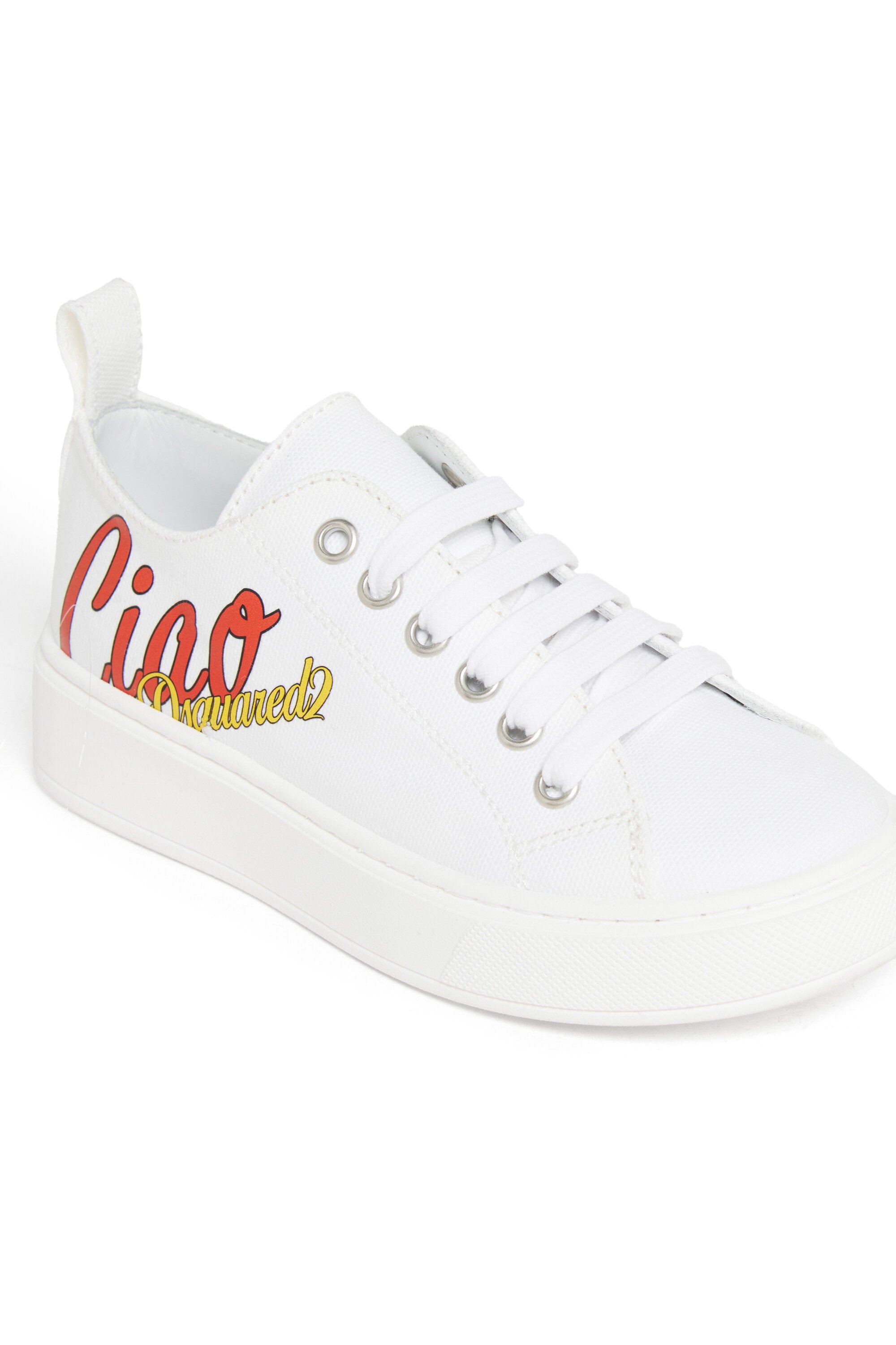 Sneakers with "Ciao" graphic detail