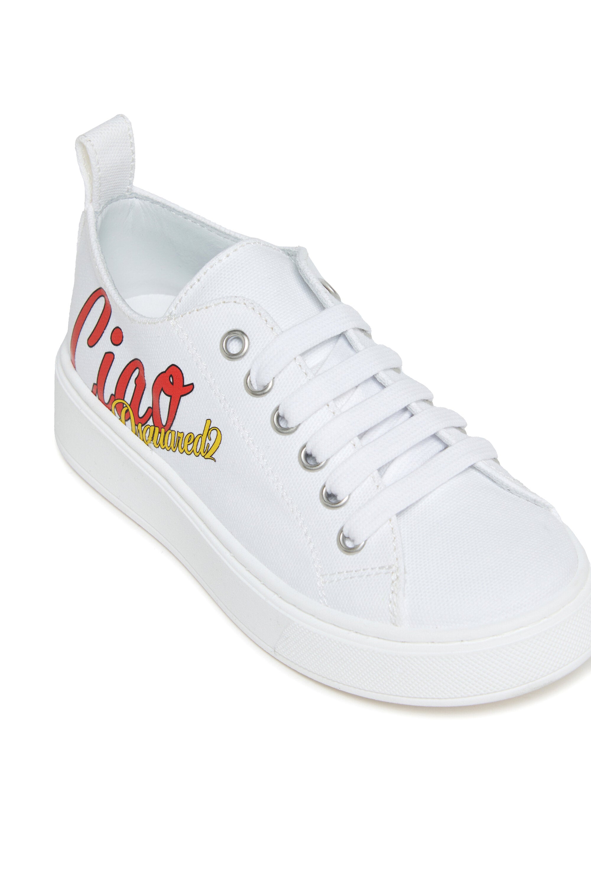 Sneakers with "Ciao" graphic detail