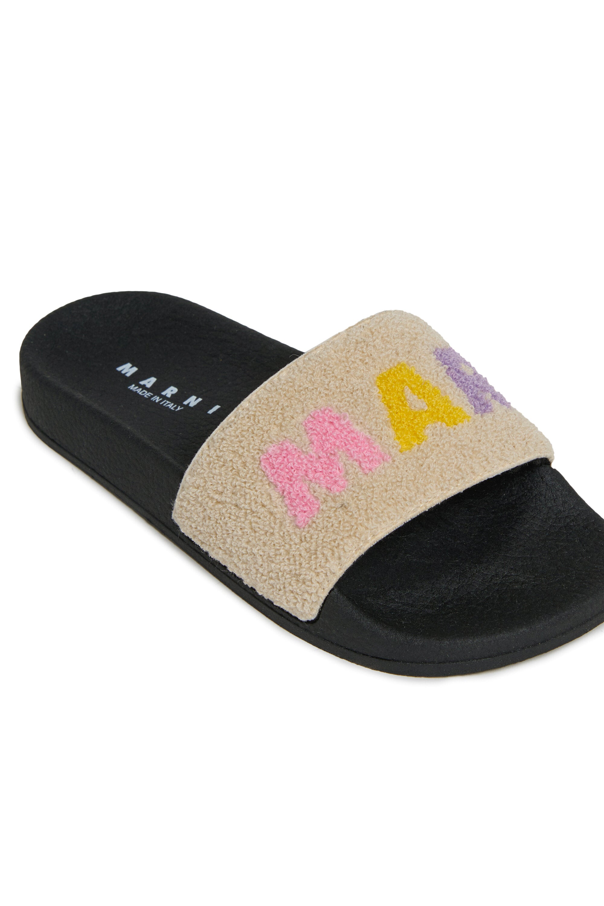 Sandalias tipo slide con logo