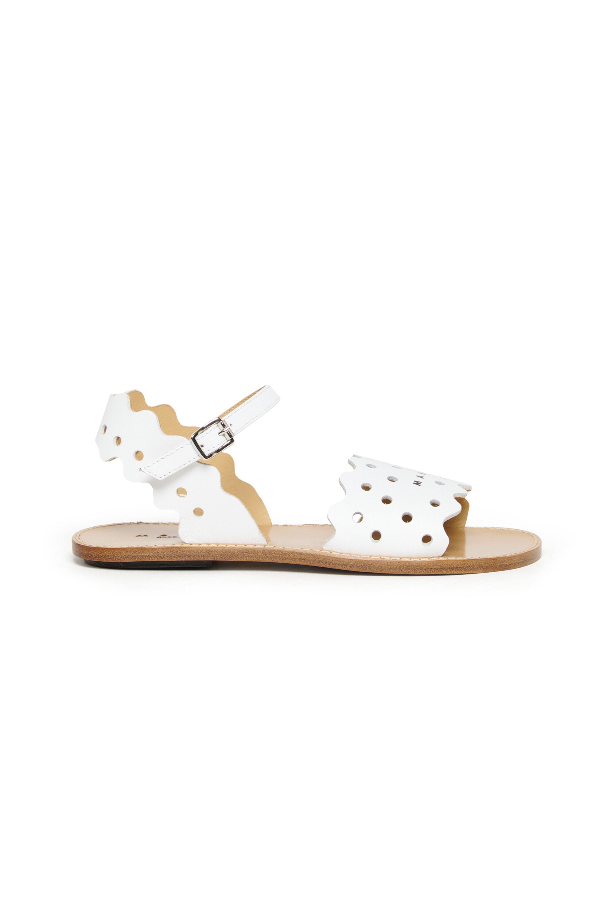 Sandalias caladas con logo