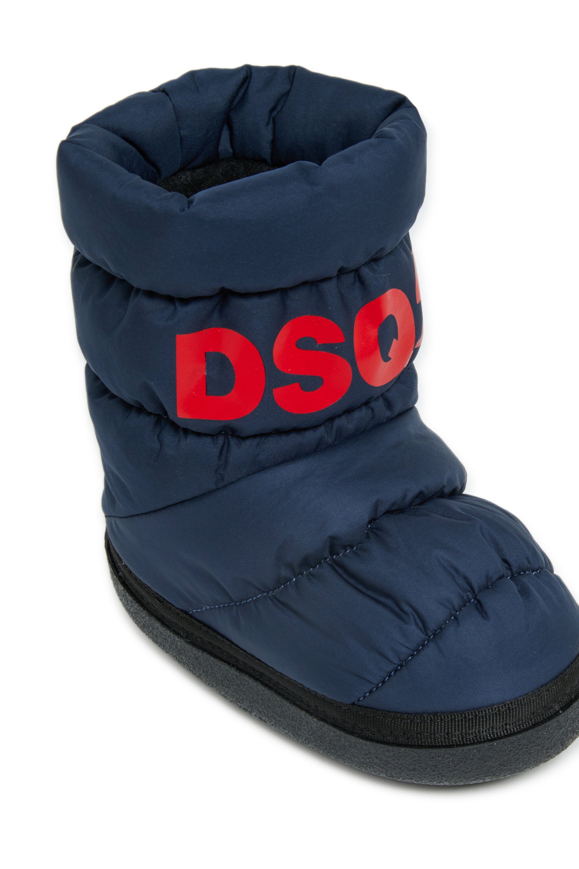 Padded snow boots with logo