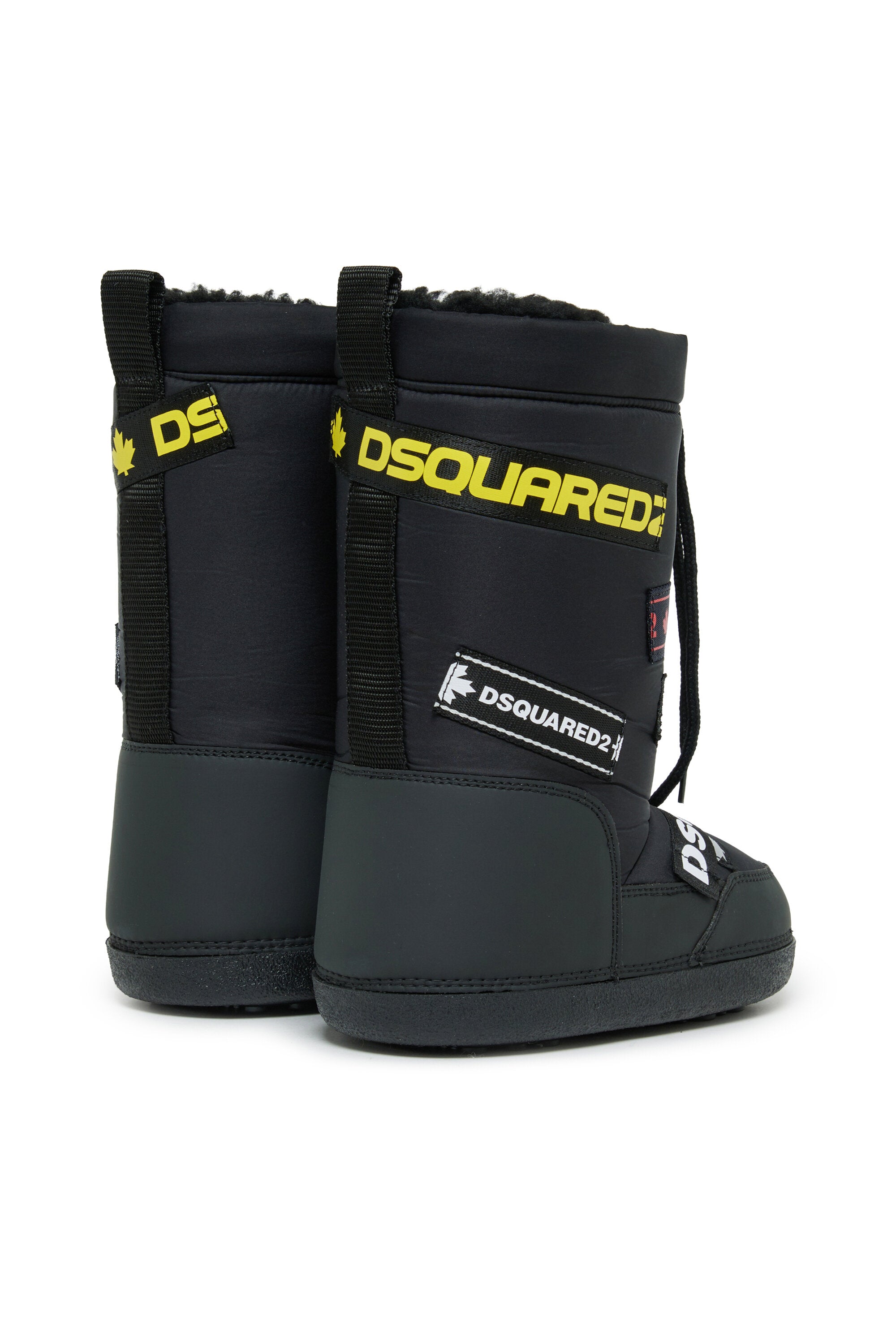 Tall snow boots with logo