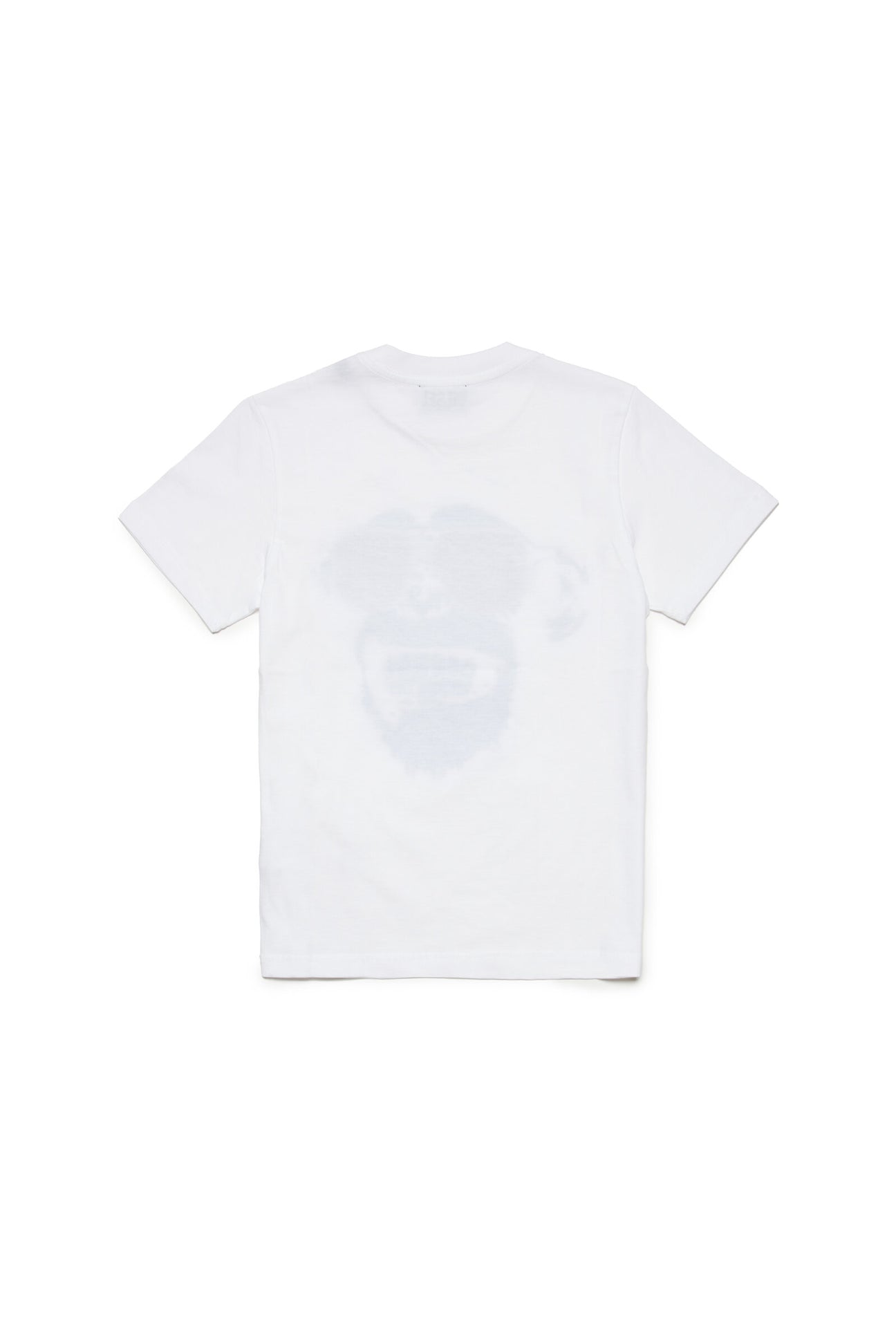Camiseta blanca con estampado Monkey de efecto metálico Camiseta blanca con estampado Monkey de efecto metálico