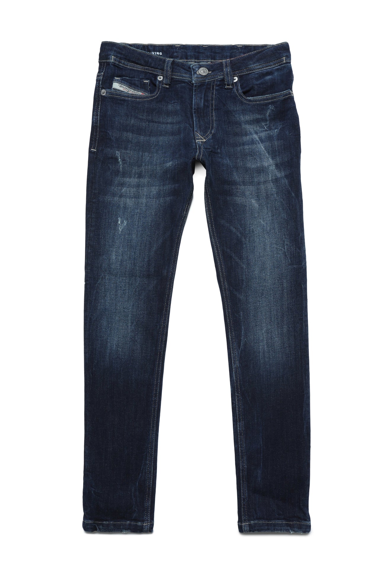 Jeans 1979 Sleenker skinny dark blue faded jeans with abrasions Jeans 1979 Sleenker skinny dark blue faded jeans with abrasions