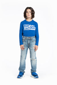 Jeans 2020 D-Viker straight light blue with breaks