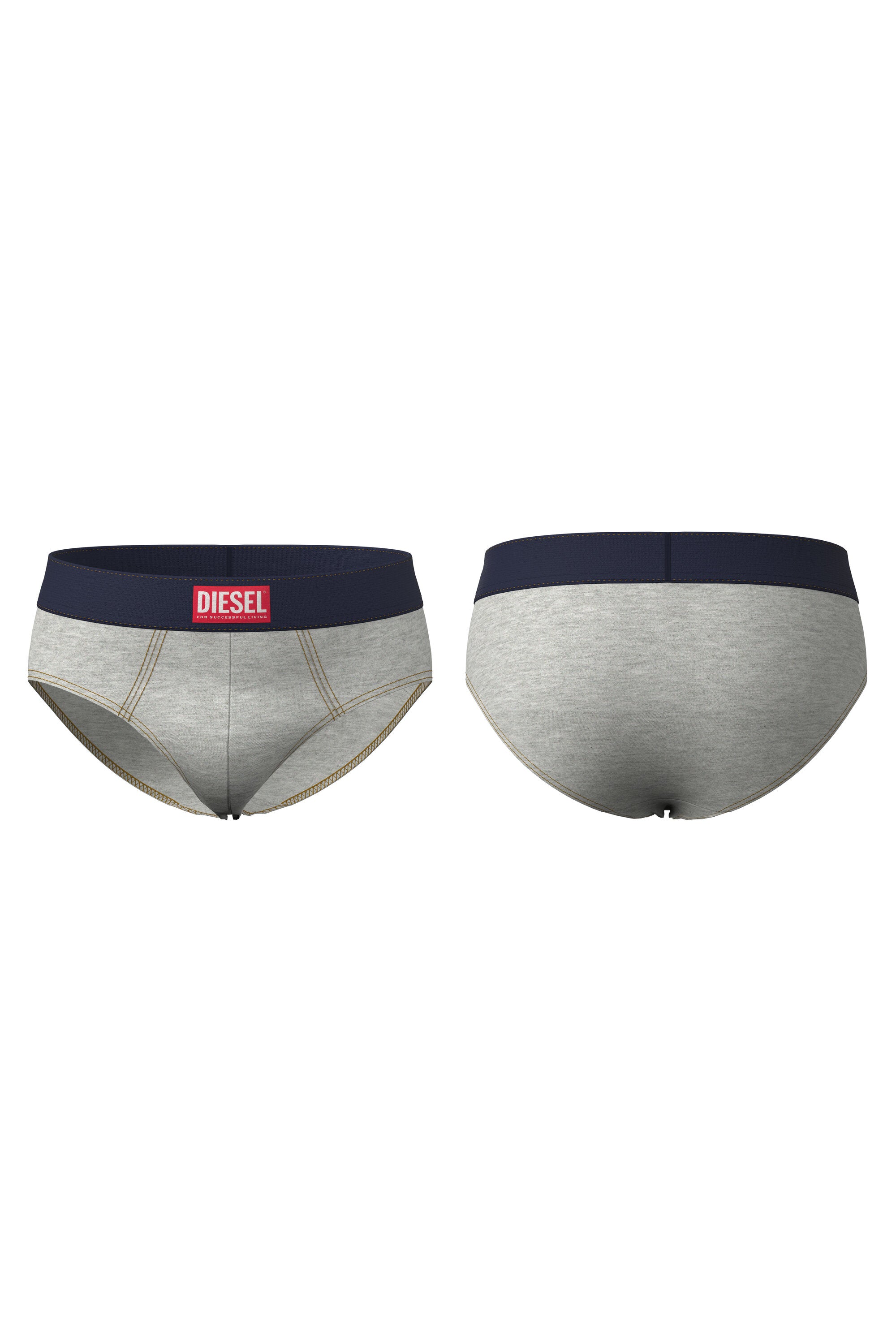 Set of 2 briefs with contrasting Diesel logo