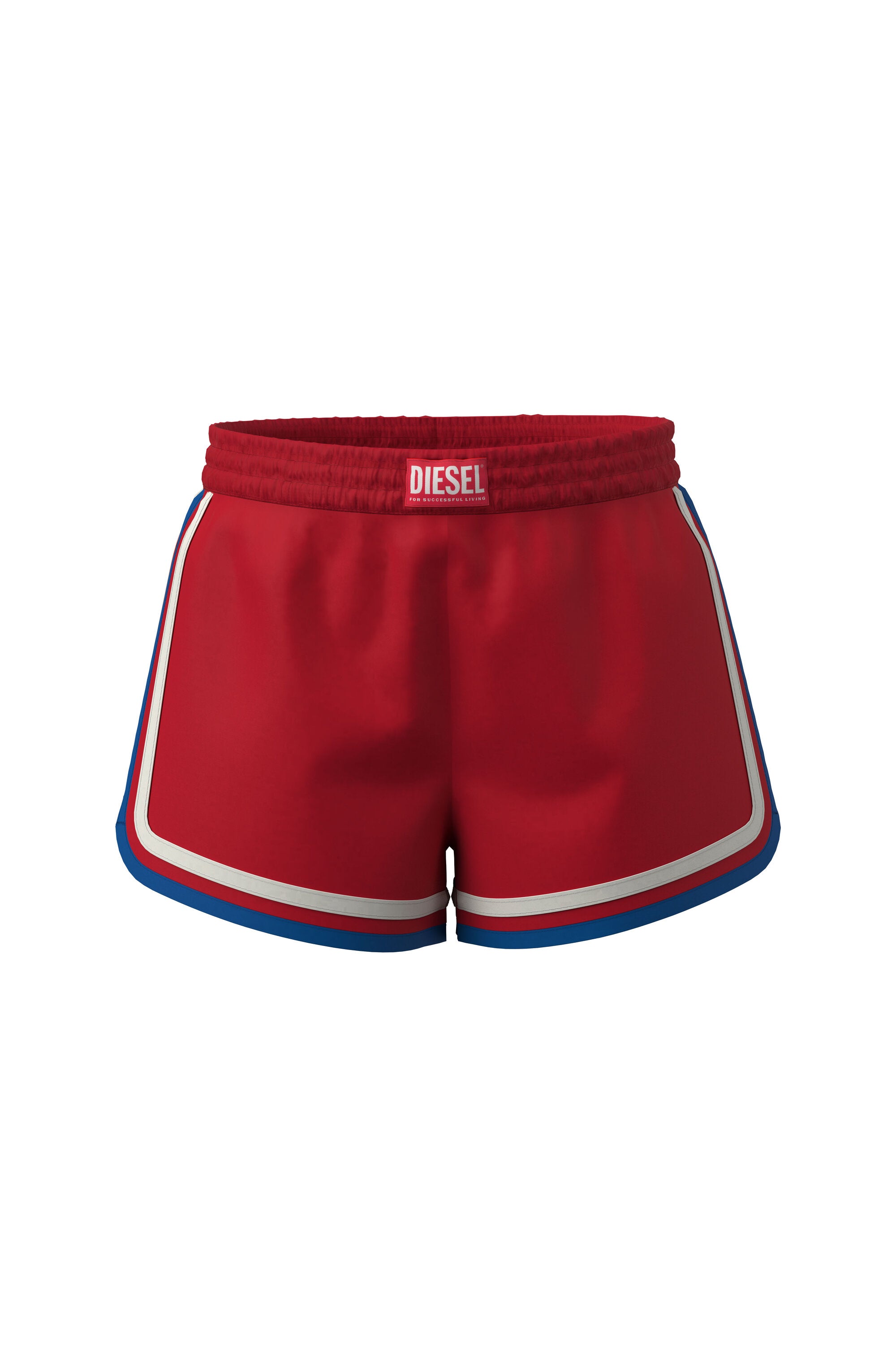 Red boxer shorts with logo