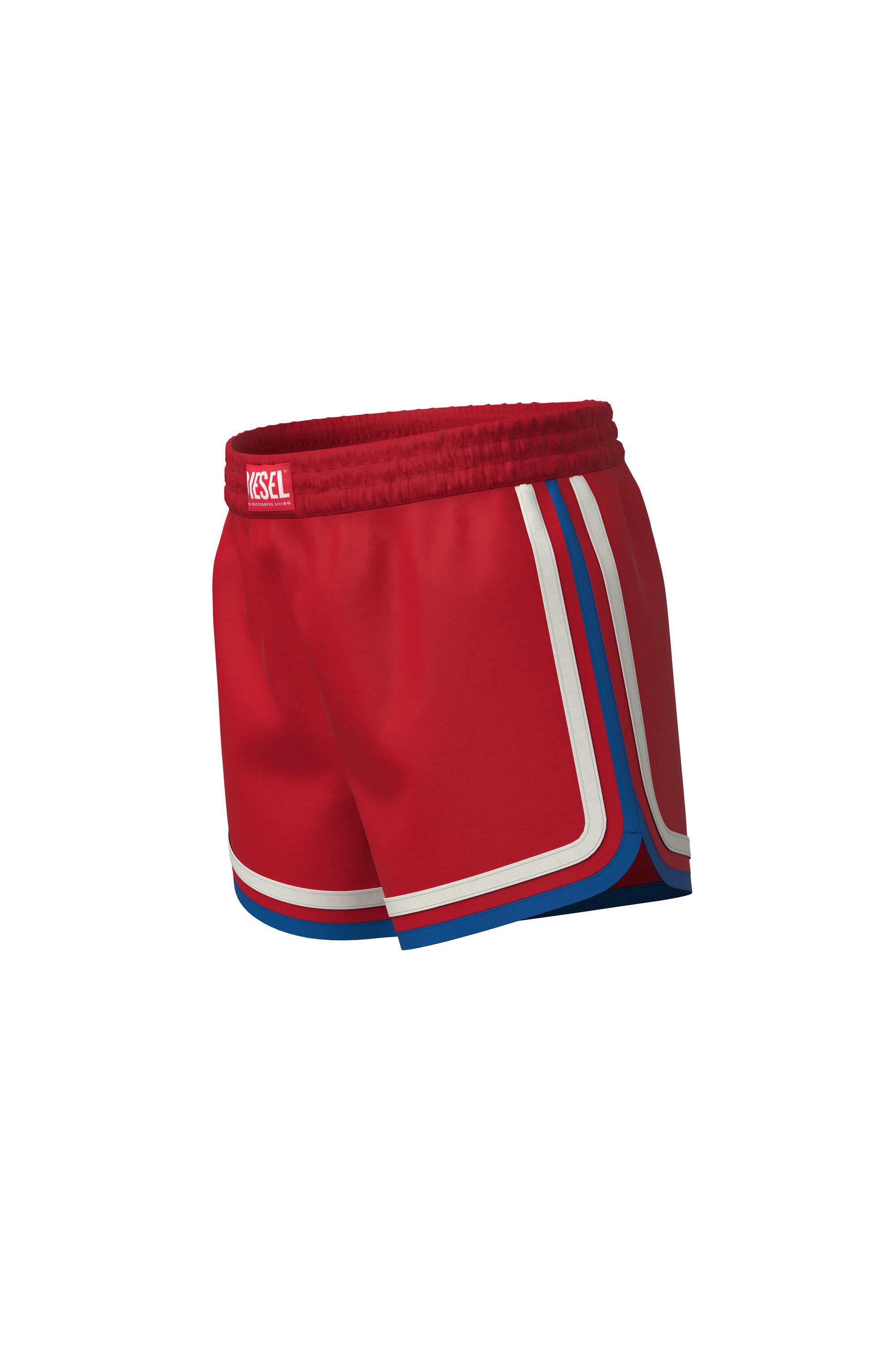 Red boxer shorts with logo