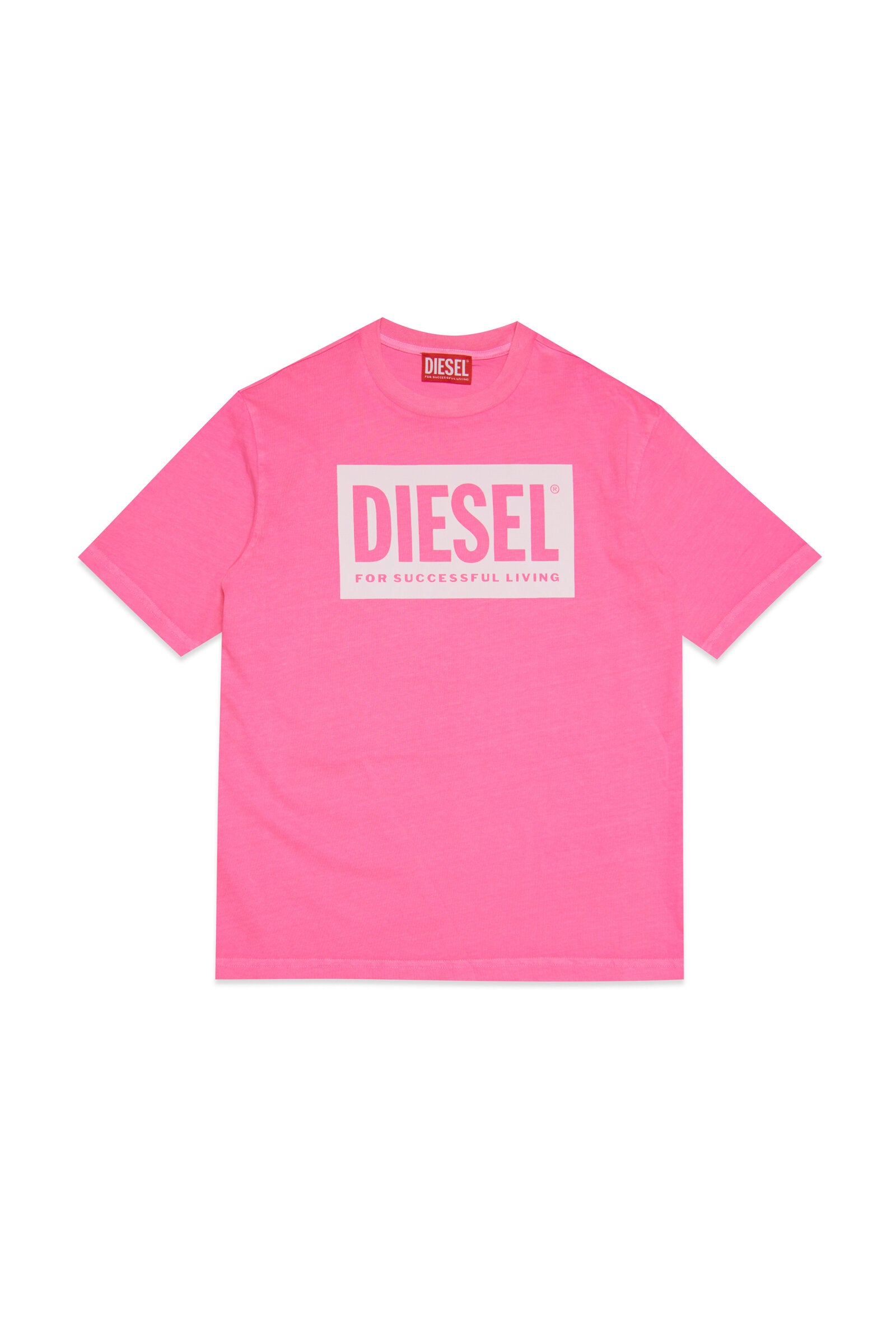 Diesel Kids logo-print jersey cotton shorts - White
