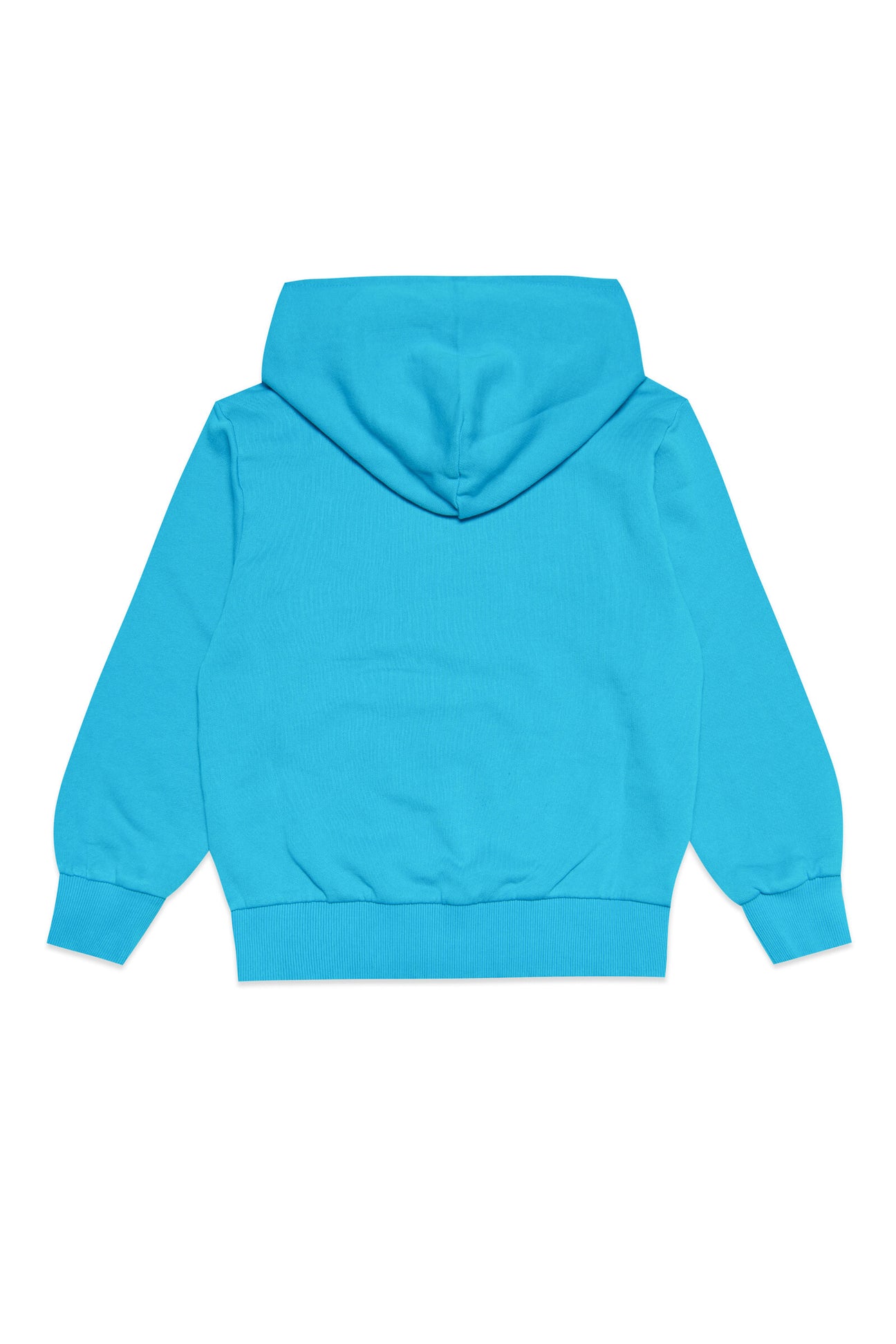 Fluo blue cotton hooded sweatshirt Fluo blue cotton hooded sweatshirt