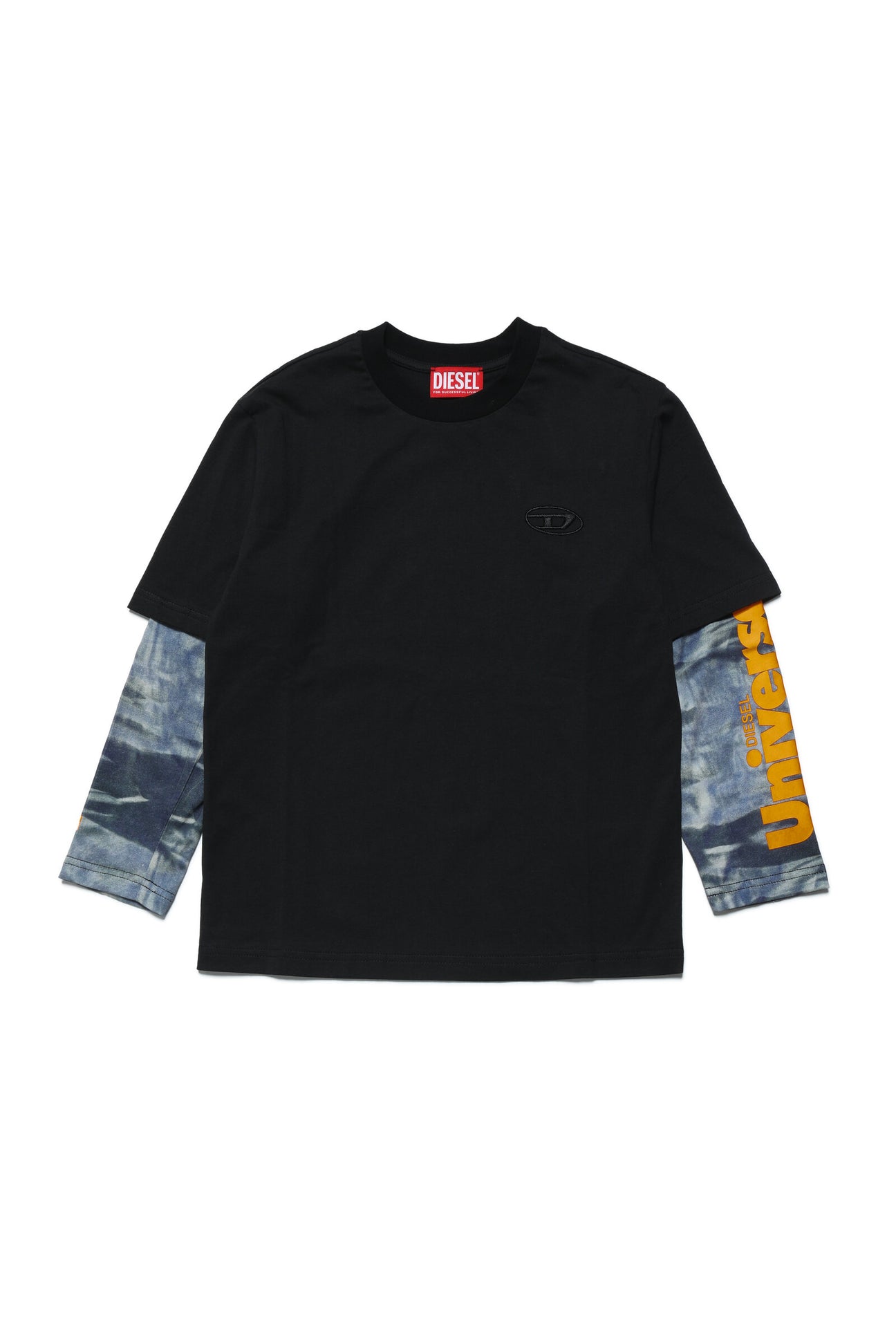 Jersey T-shirt with camouflage details 