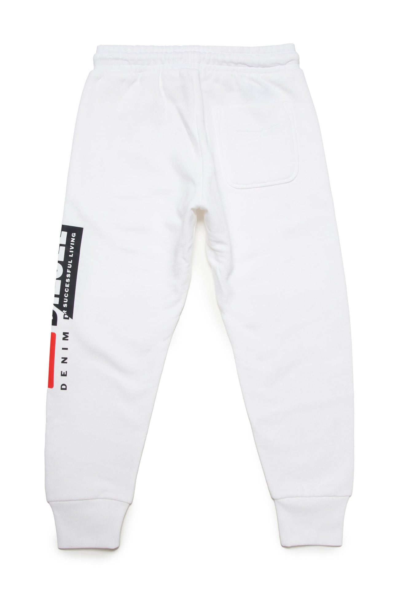 White jogger pants with Diesel double logo White jogger pants with Diesel double logo
