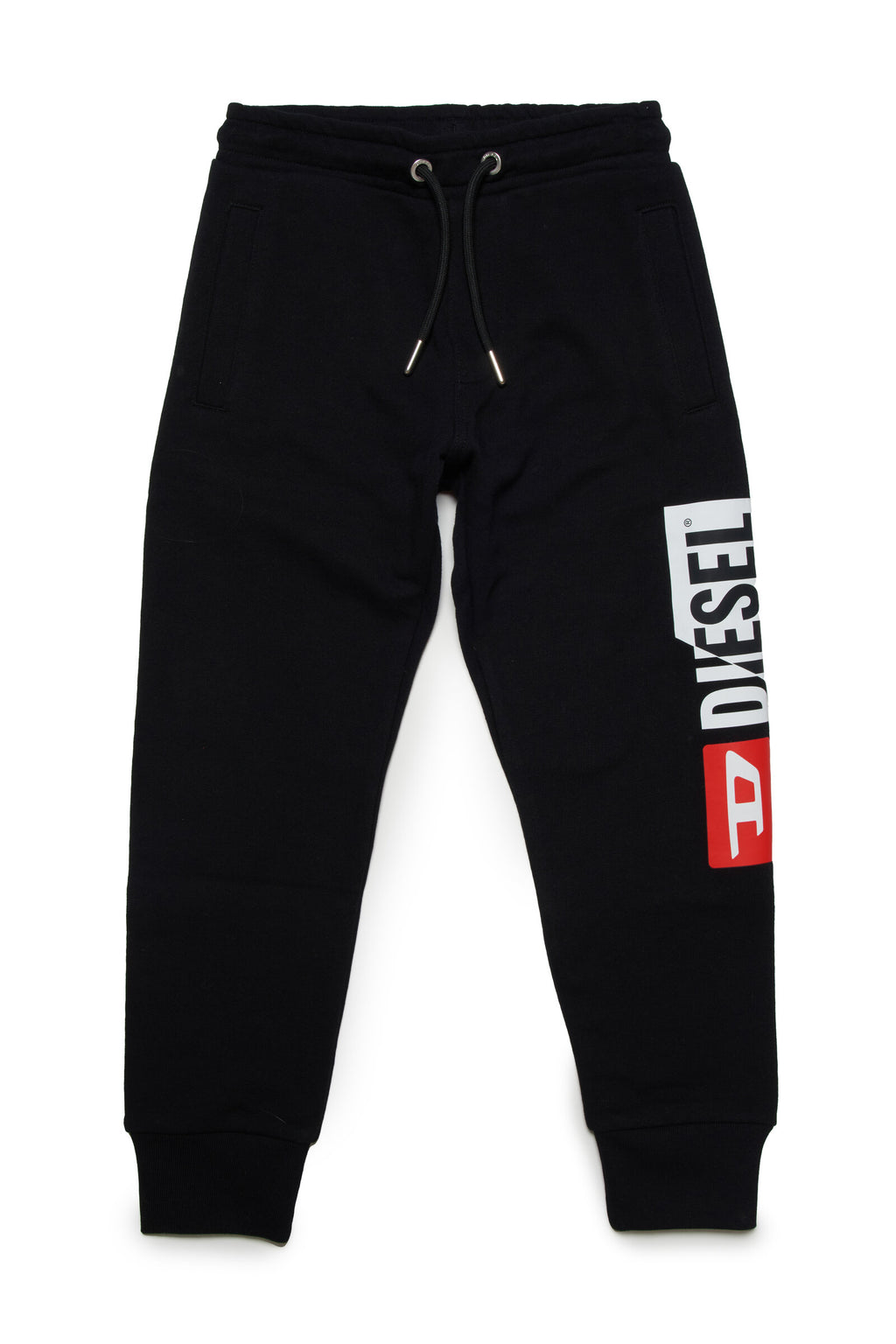 Pantalón jogger negro con logo Diesel double