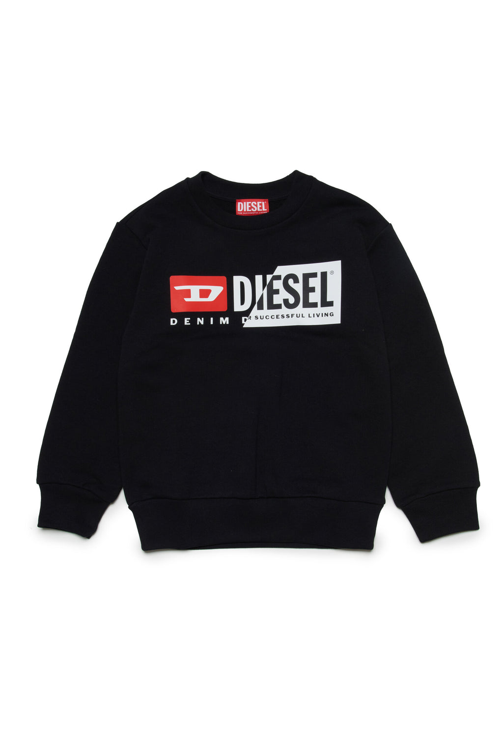 Black sweatshirt with Diesel double logo