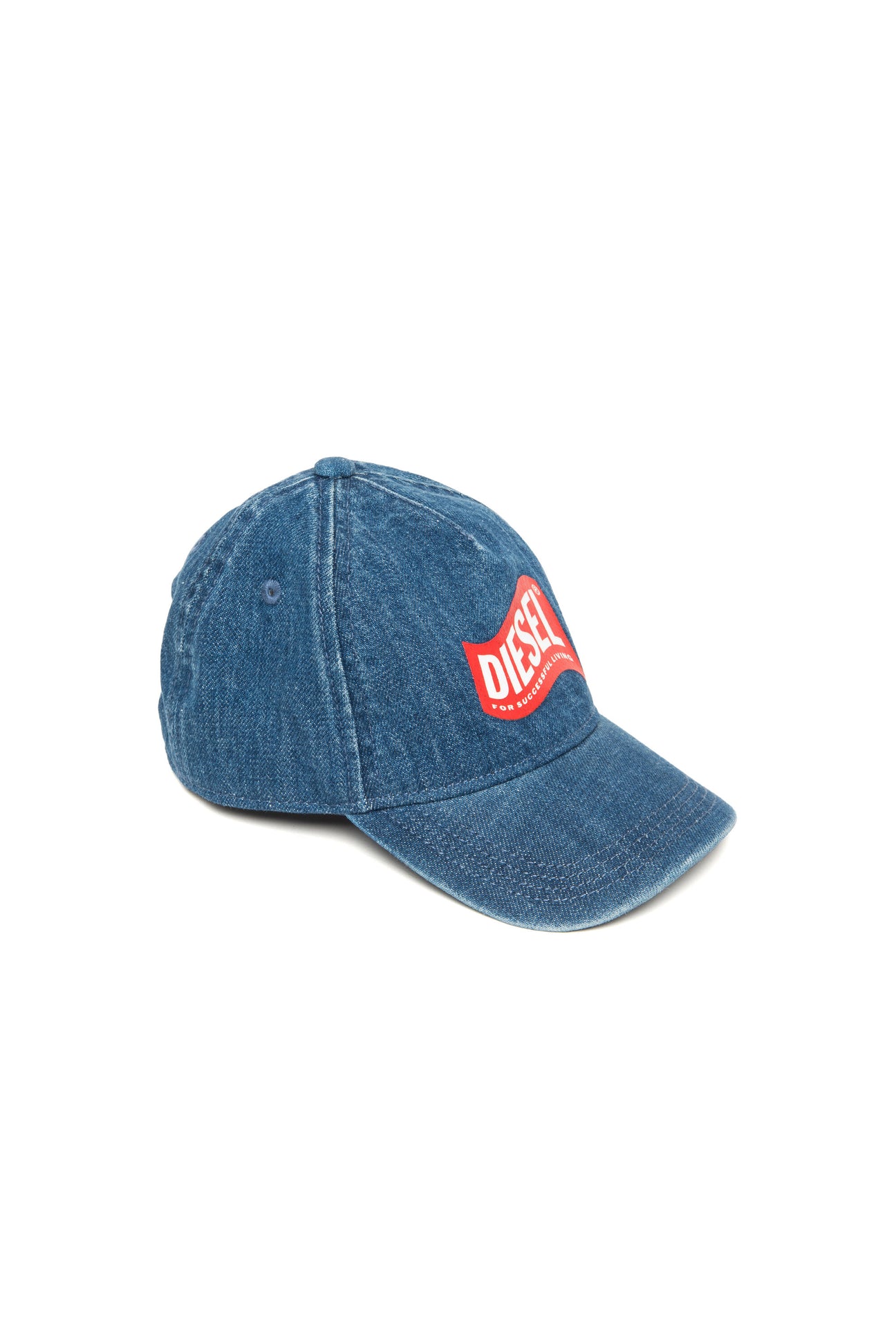 Denim baseball cap with logo 