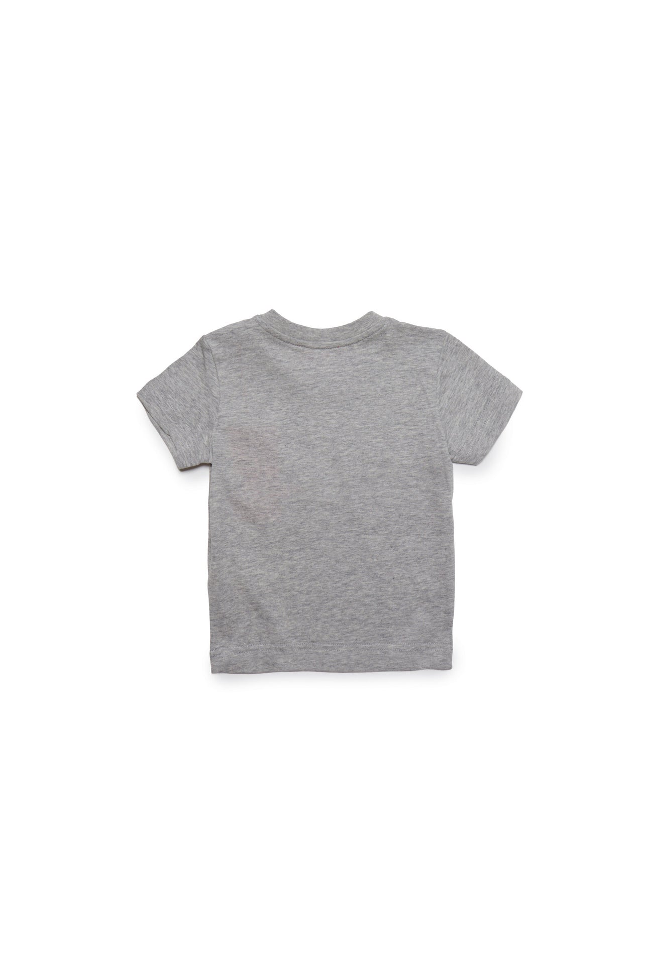 Gray t-shirt with Diesel double logo and snap button closure Gray t-shirt with Diesel double logo and snap button closure