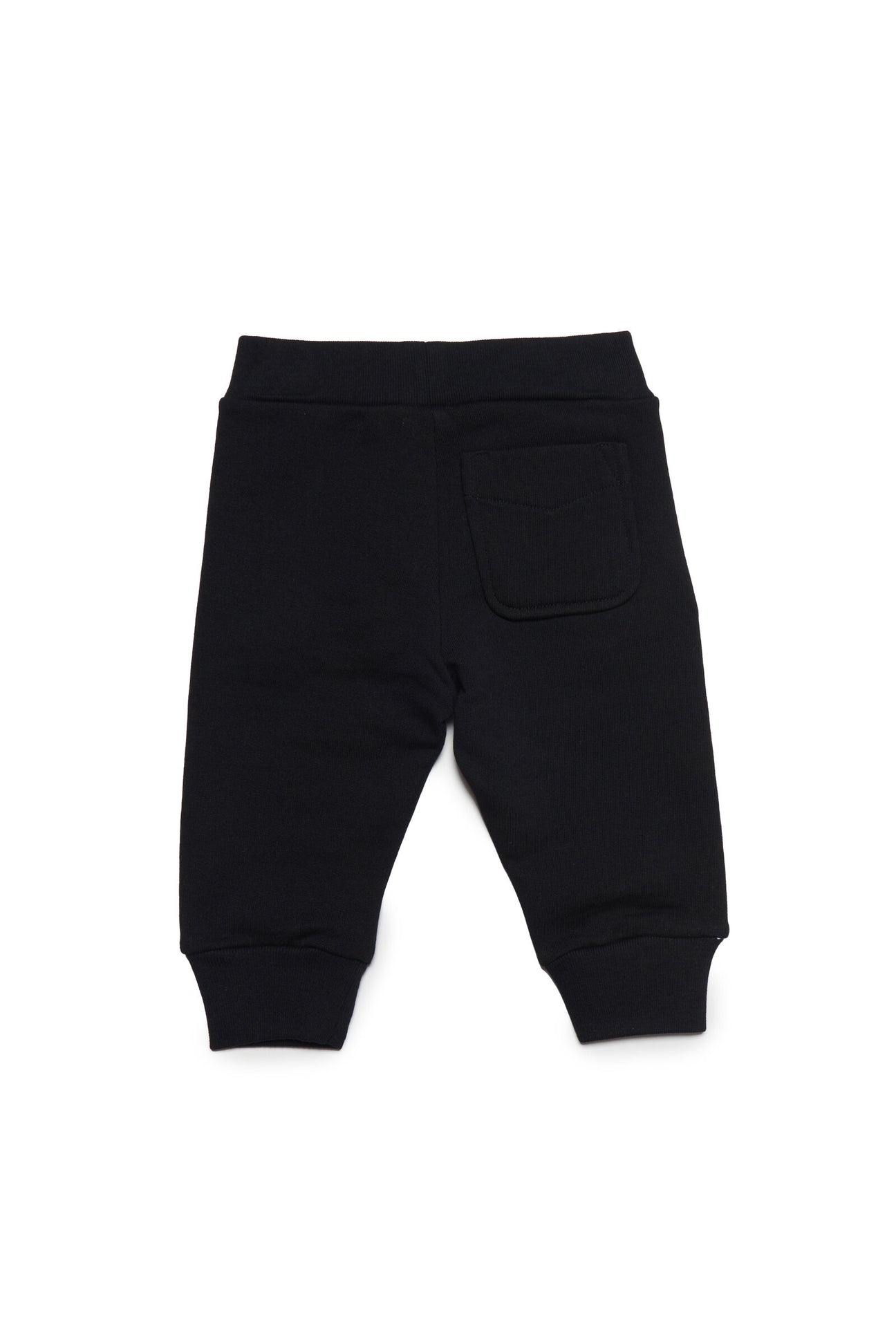 Black jogger pants with Diesel double logo and back pocket Black jogger pants with Diesel double logo and back pocket