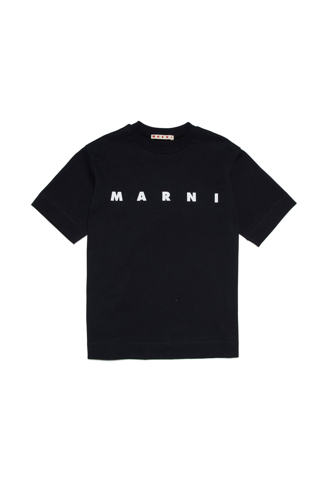 Black jersey t-shirt with logo 