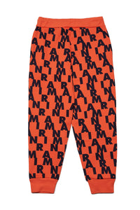 Marni allover patterned fleece jogger pants