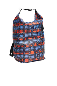 Allover check pattern backpack