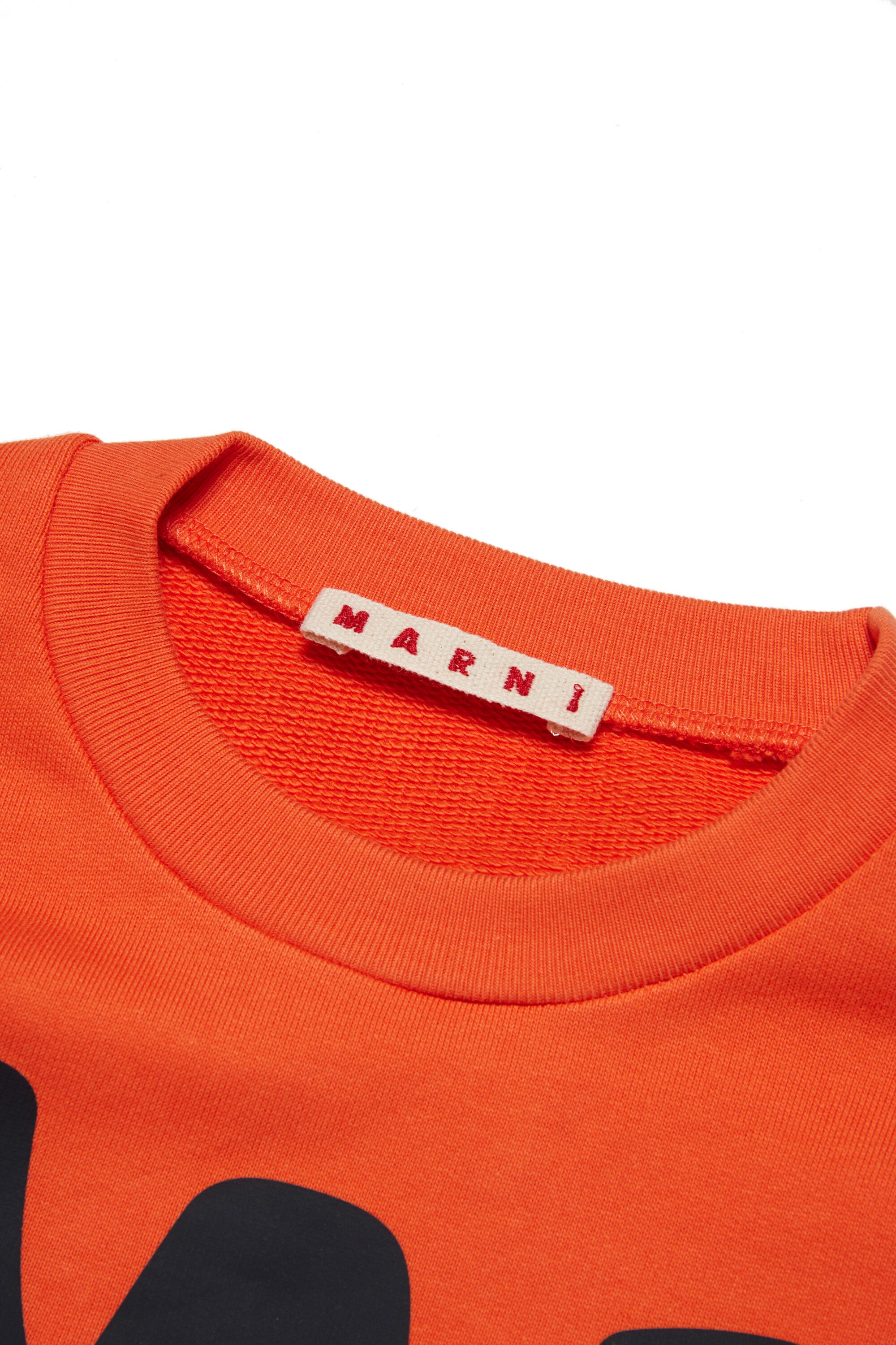 Sudadera de cuello redondo en algodón con logotipo