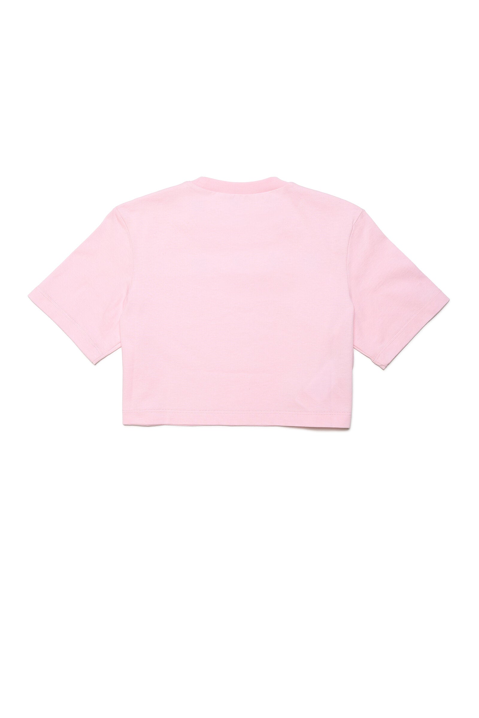 Pink plain cropped t shirt, T shirt crop tops for women